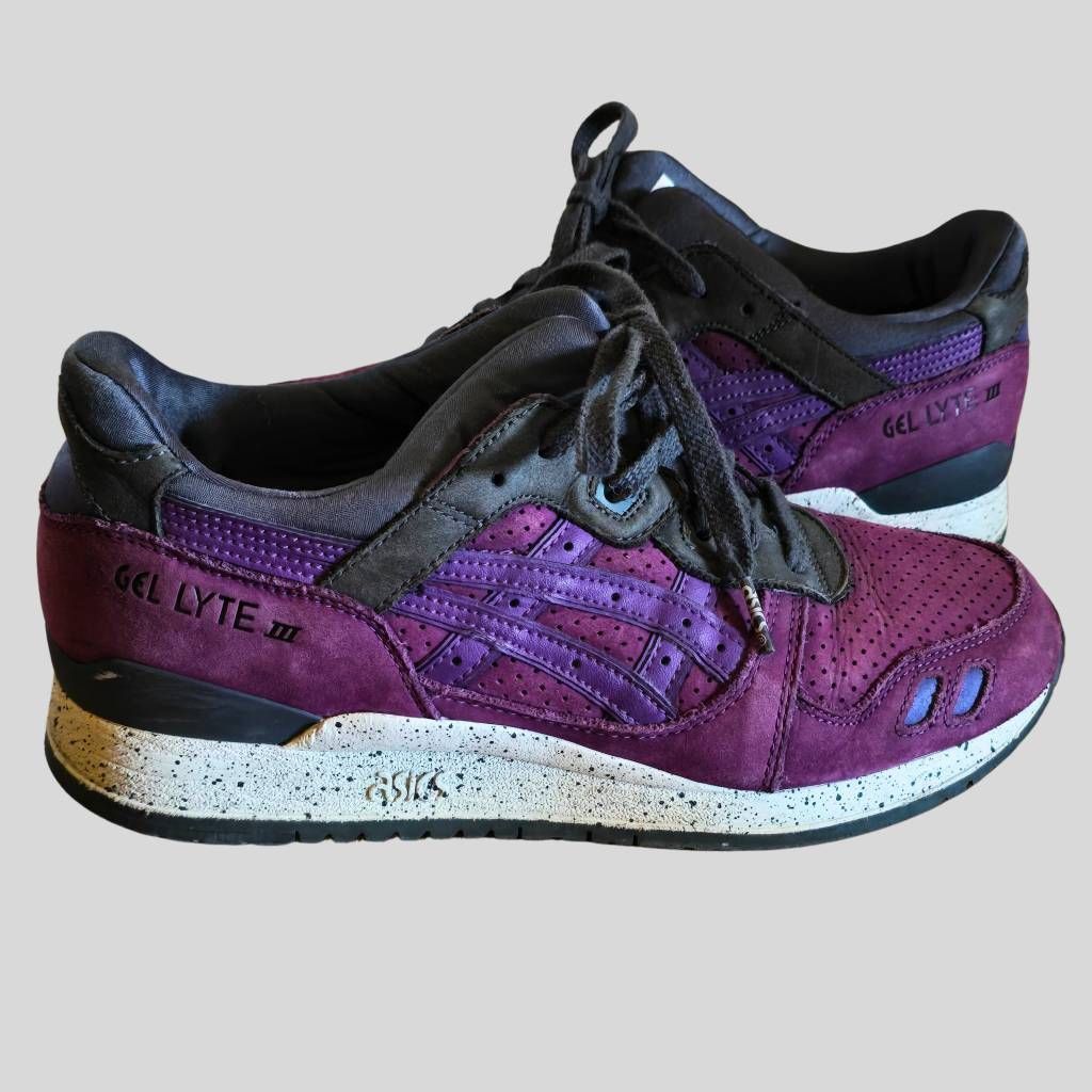 ASICS Gel Lyte III Women’s 8.5 Purple Suede Mesh Running Sho