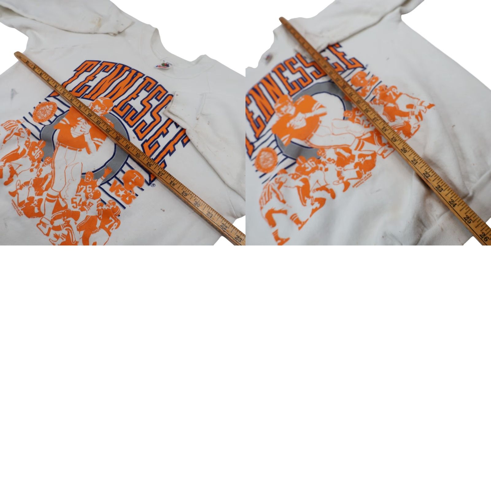 Vintage VINTAGE University of Tennessee Mens XL Graphic Sweatshirt White Size US XL / EU 56 / 4 - 8 Thumbnail