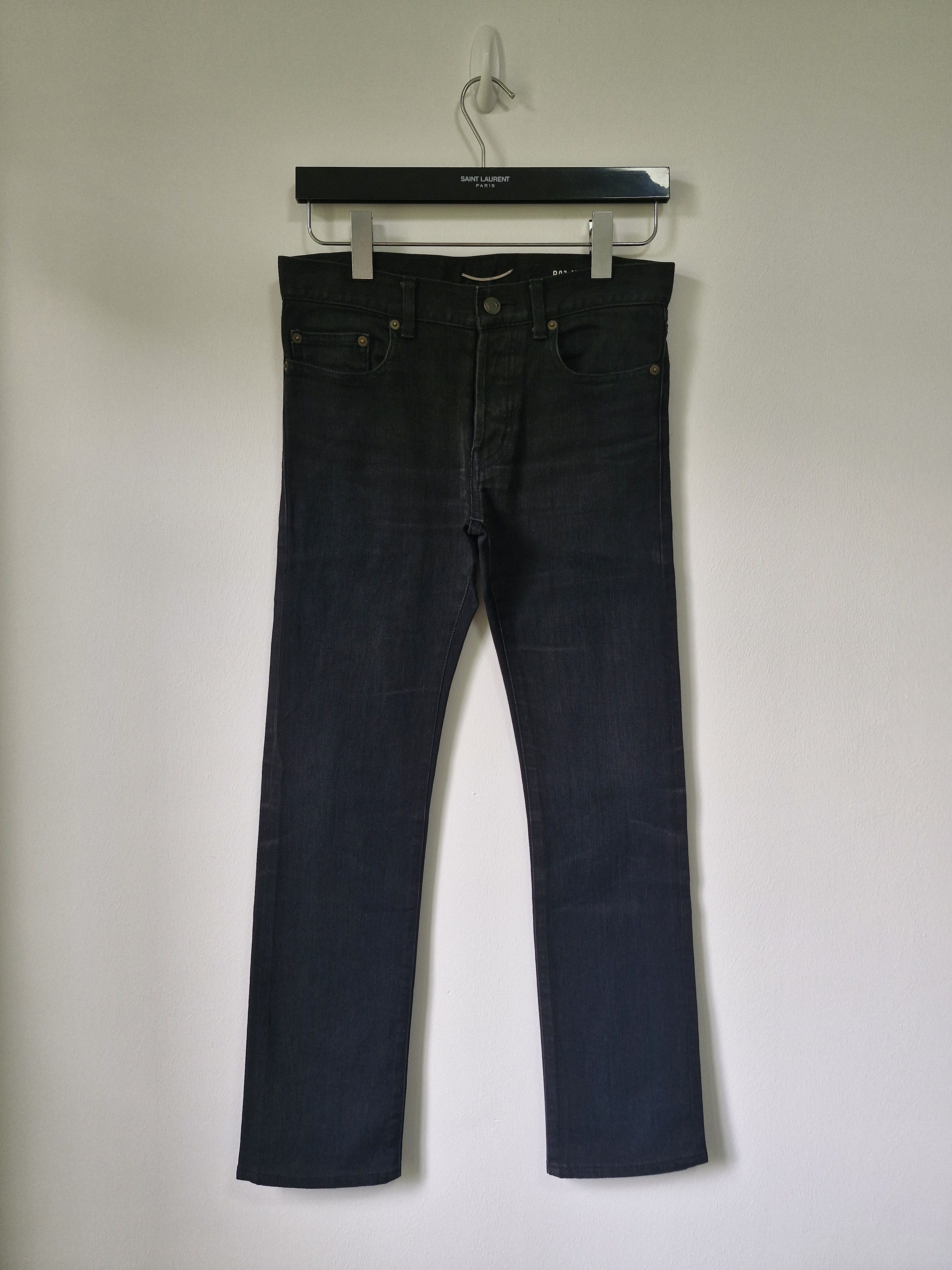 Saint Laurent Paris AW13 Black D03 Denim Jeans Size US 30 / EU 46 - 1 Thumbnail