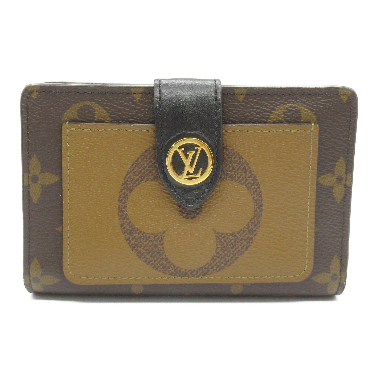 Louis Vuitton Louis Vuitton Juliet Wallet Bi-Fold Coated Canvas Monogram Reverse Brown Size ONE SIZE - 1 Thumbnail