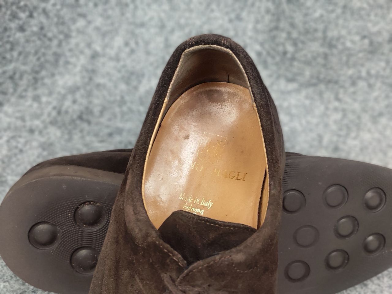 Bruno Magli Marcello Suede Oxfords Leather Dress Shoes Brown