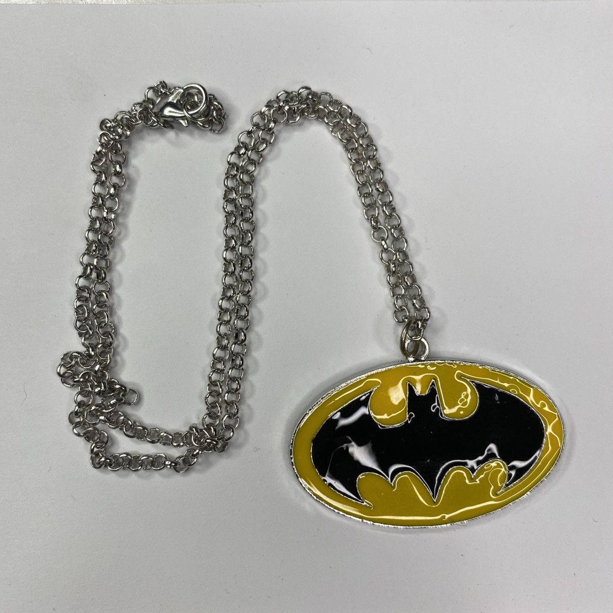 Other Batman Pendant Necklace Yellow Black Charm Cosplay New 20in Size ONE SIZE - 2 Thumbnail