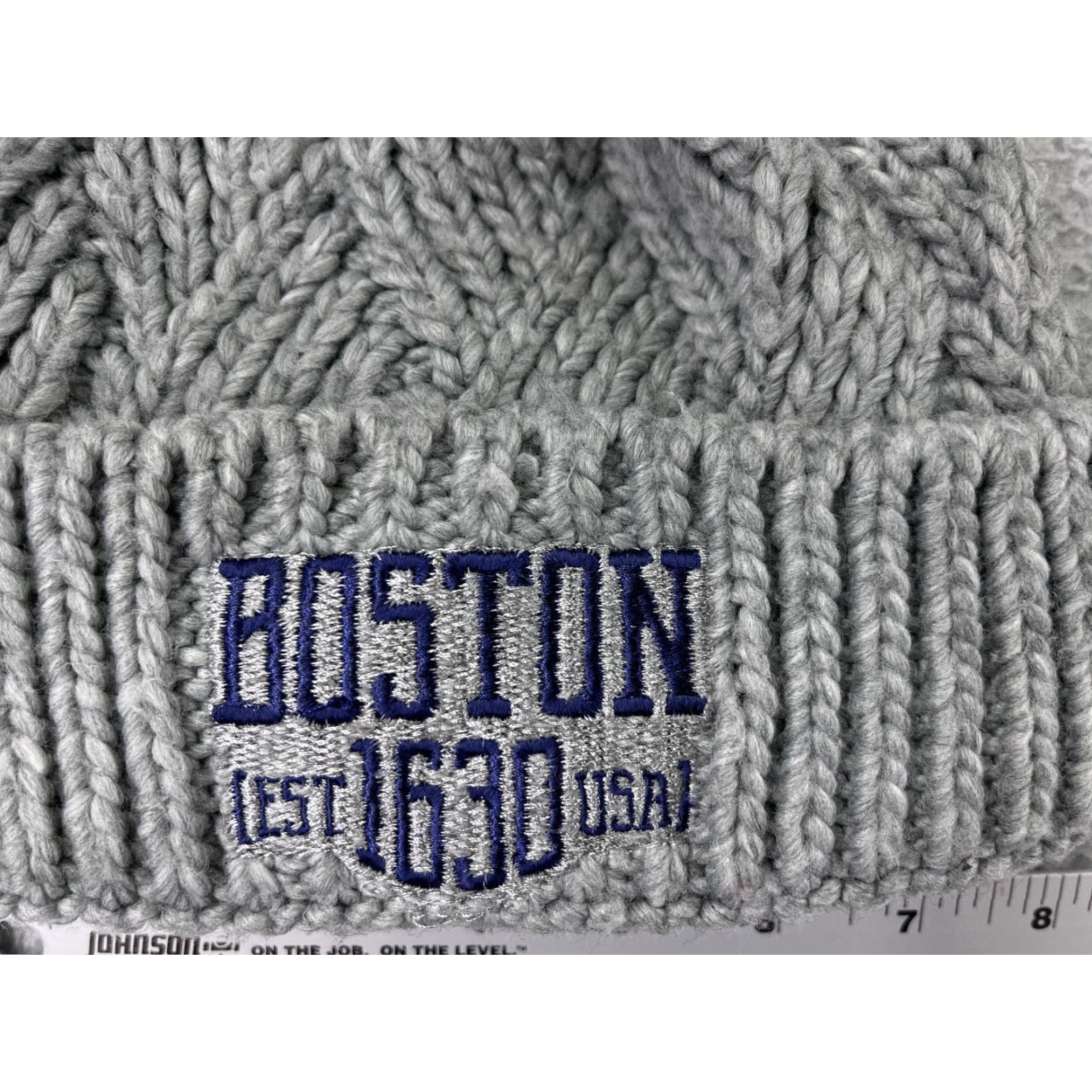 Vintage APOLLO Beanie Hat Adult One Size Gray 100% Acrylic Beanie Unisex Mens Womens Outdoor Ski Fall Winter Size ONE SIZE - 2 Thumbnail