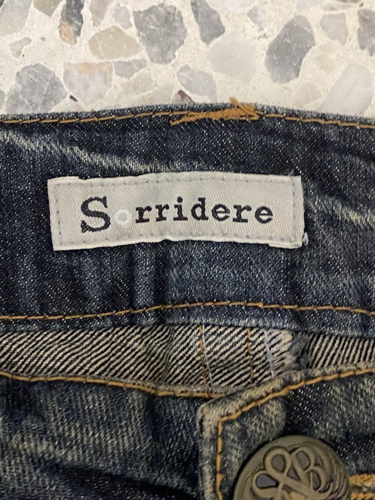 If Six Was Nine Sorrired cross logo with poems flared jeans Size US 33 - 8 Thumbnail