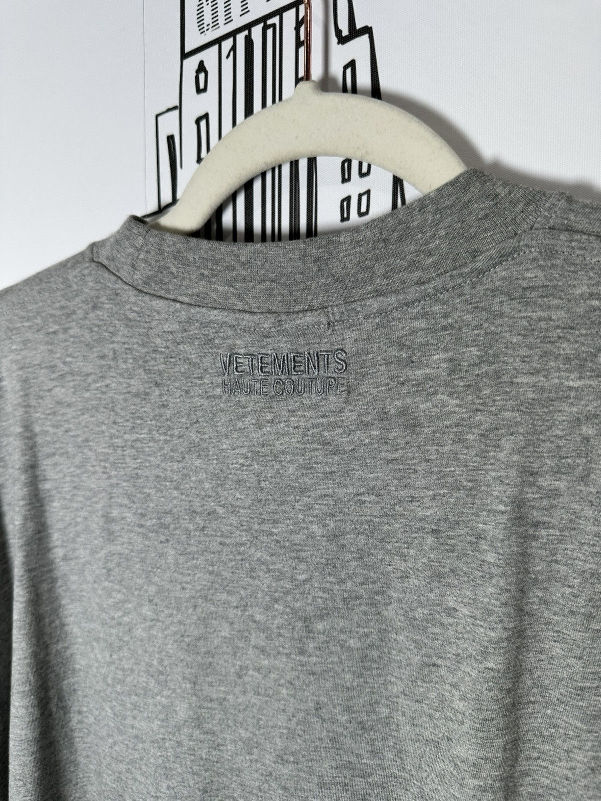 Vetements Vetements Haute Couture T-Shirt Melange Grey XS Size US XS / EU 42 / 0 - 4 Thumbnail