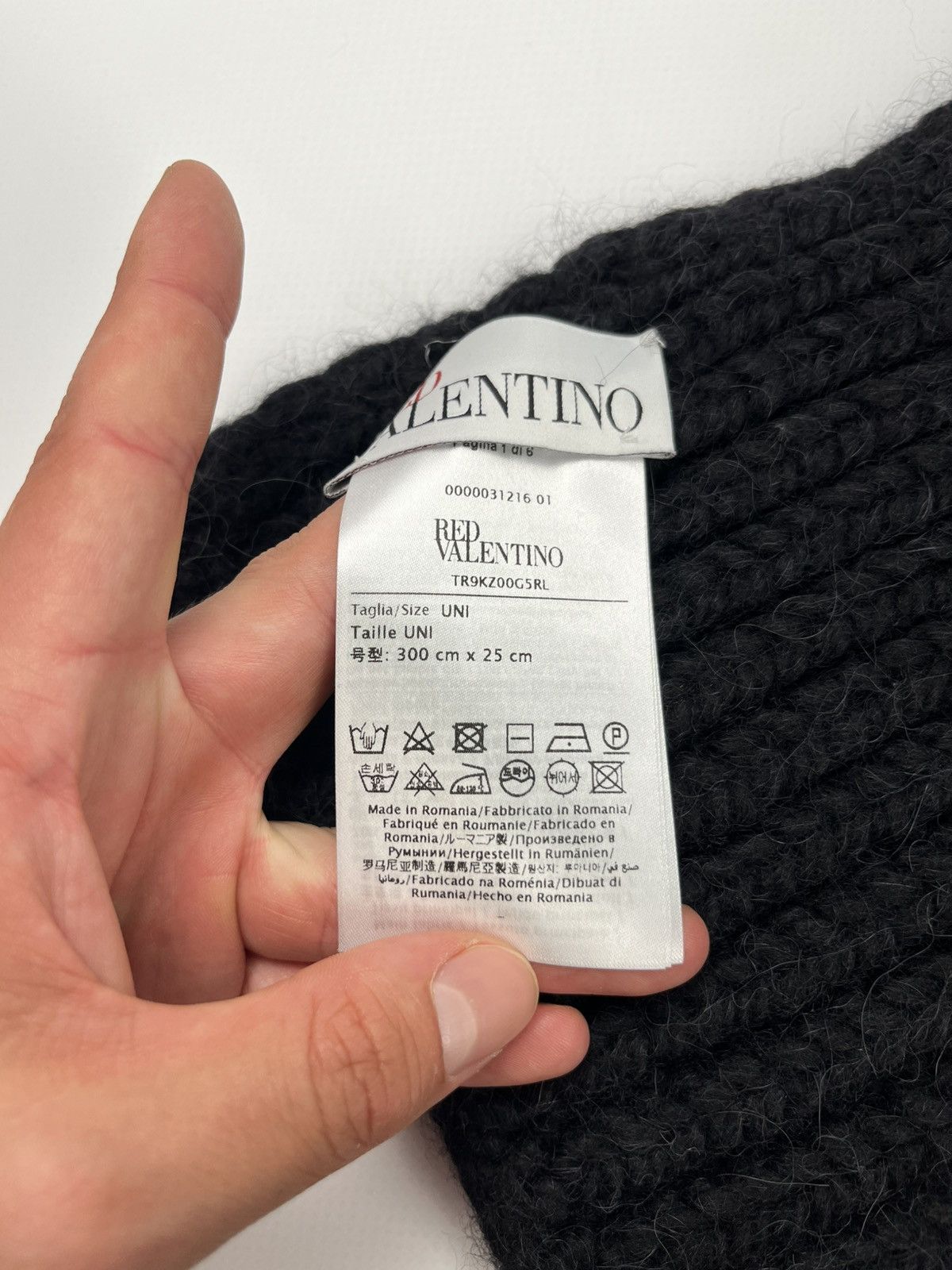 Valentino RED Valentino Wool Knitted Scarf Size ONE SIZE - 4 Thumbnail