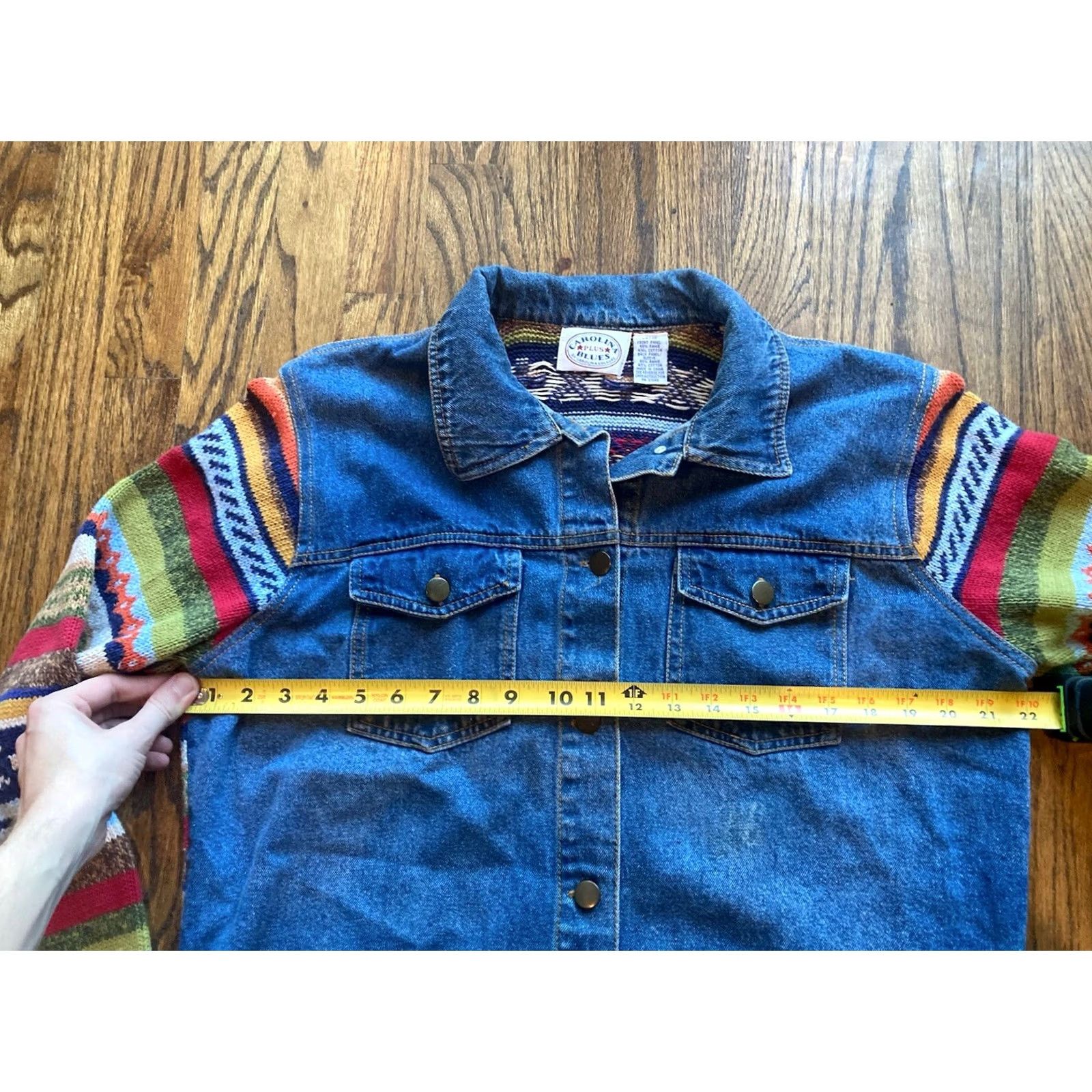 Vintage VINTAGE Carolina Blues Jacket Womens XL 14/16 Denim Knit Sweater Plus Size XL / US 12-14 / IT 48-50 - 5 Thumbnail