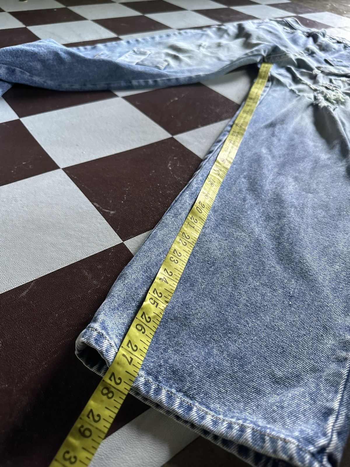 Vintage B.scott blue denim jeans Size US 28 / EU 44 - 11 Thumbnail