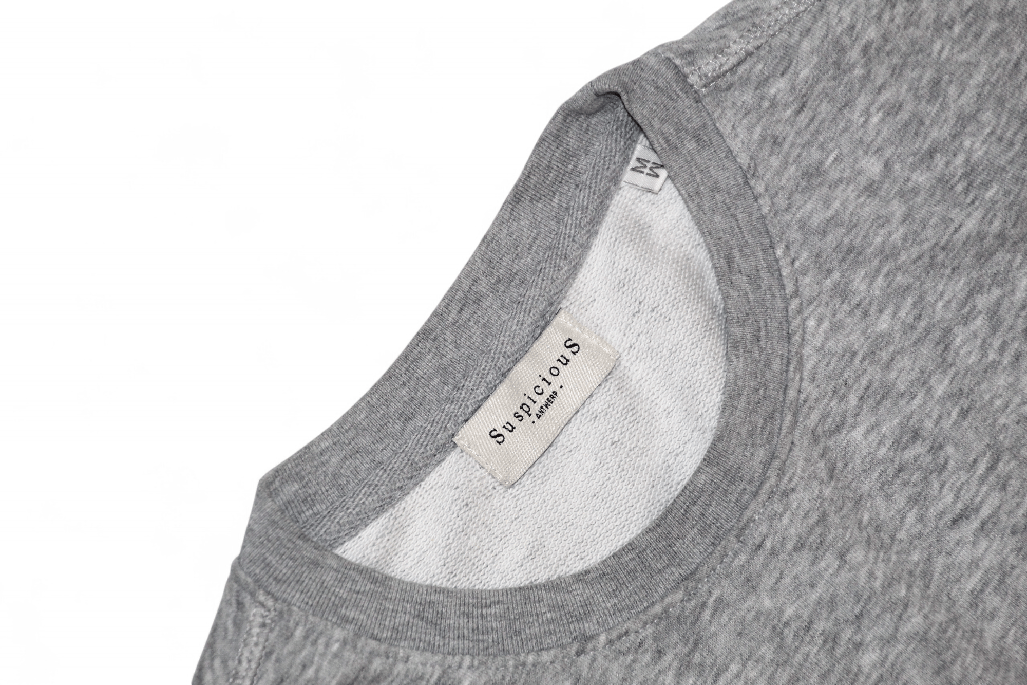 Suspicious Antwerp Skull Embroidery Crew Sweatshirt in Gray, Men's — image 6 of 6