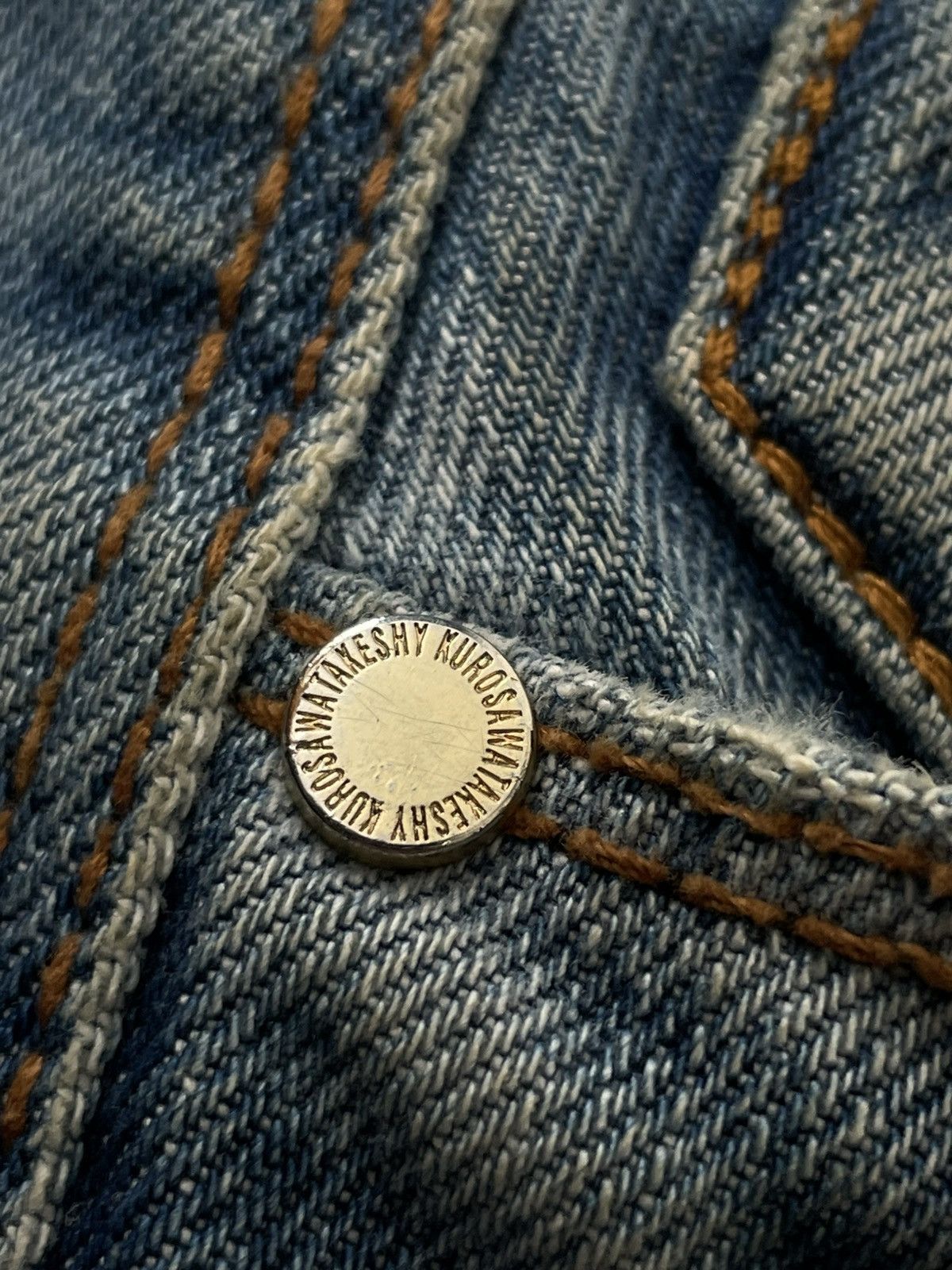 Takeshy Kurosawa Vintage Takeshy Kurosawa Japan Distressed Denim Jeans RARE Size US 32 / EU 48 - 9 Thumbnail