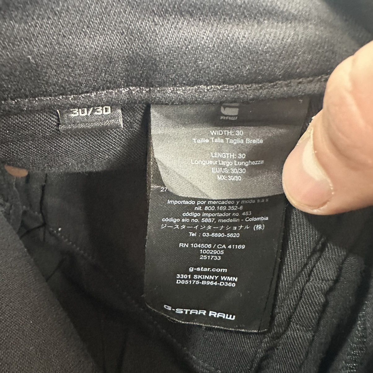 G-Star Gstar 3301 skinny WAXED Jeans Size US 30 / EU 46 - 10 Thumbnail