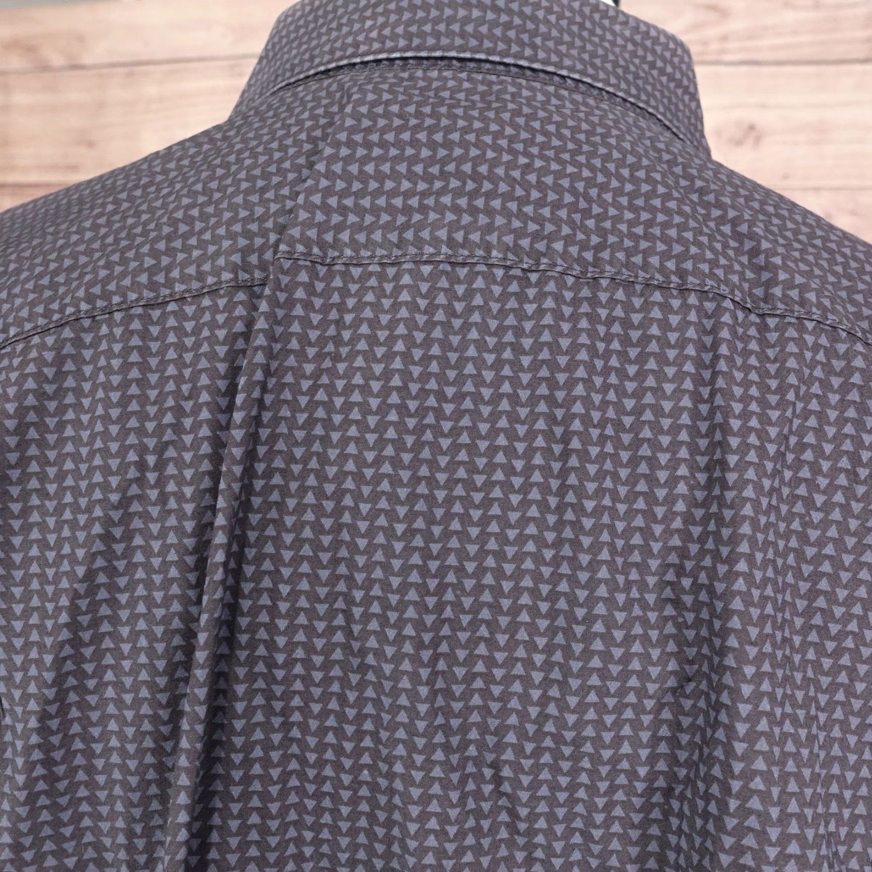 Gap GAP Slim Fit Geometric Long Sleeve Button-Up Shirt Mens Large Multicolor Size US L / EU 52-54 / 3 - 5 Thumbnail