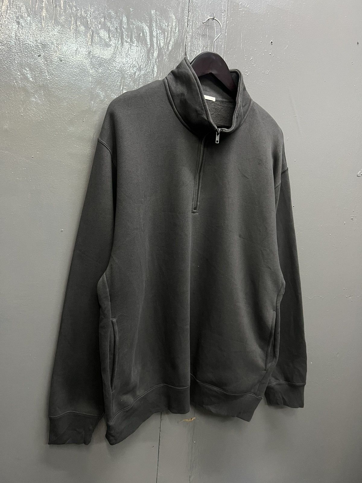 GU GU Half Zipper Sweatshirt Heavy Cotton Size US XXL / EU 58 / 5 - 2 Thumbnail