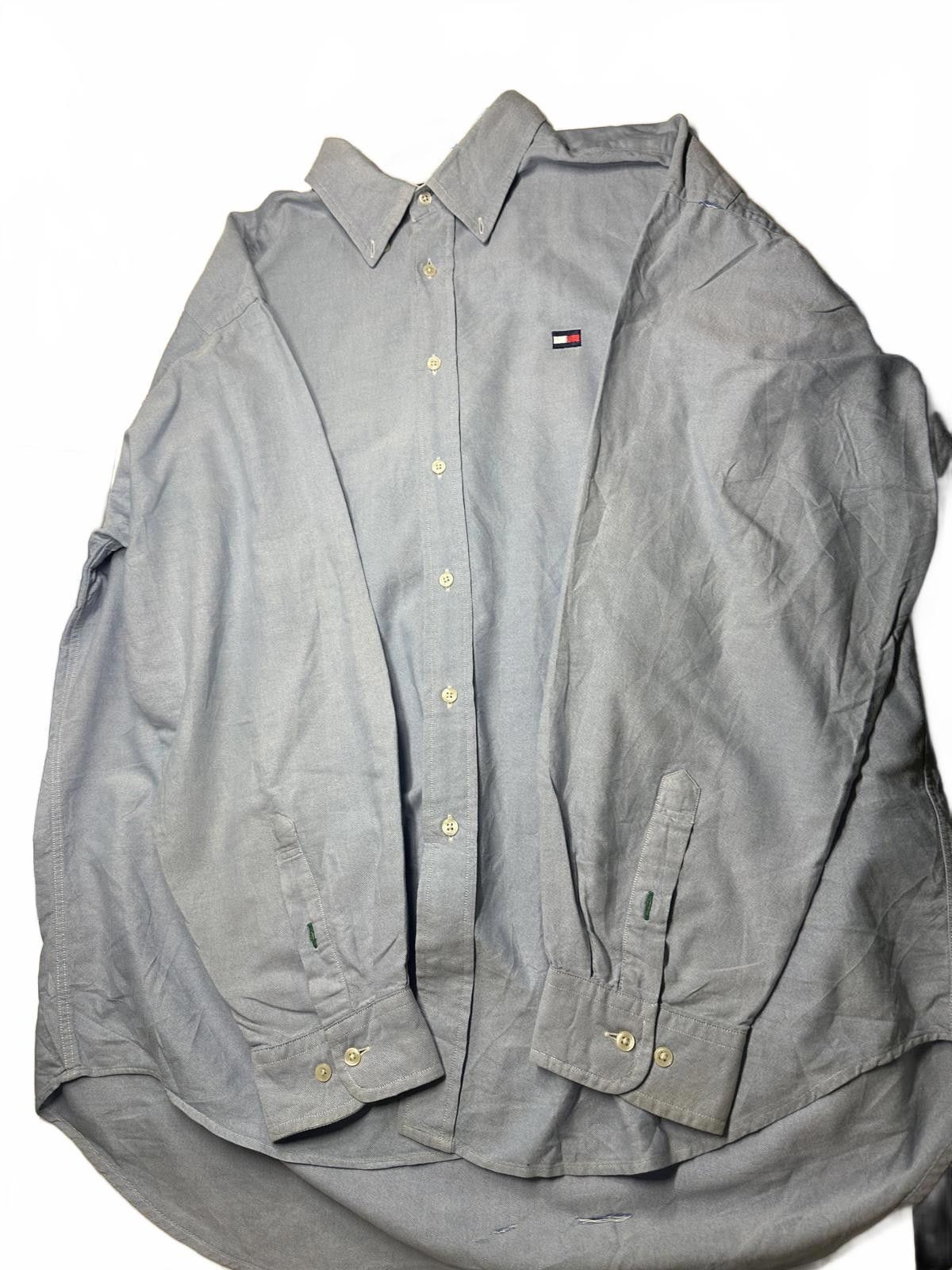 Tommy Hilfiger Tommy Hilfiger Classic Blue Button-Up Shirt Size US XL / EU 56 / 4 - 3 Thumbnail