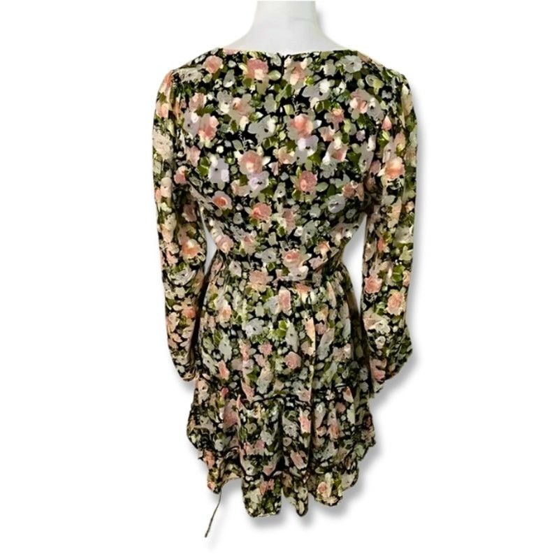 Other All In Favor Mini Dress Long Sleeves Floral Multi Women's L Size L / US 10 / IT 46 - 5 Thumbnail