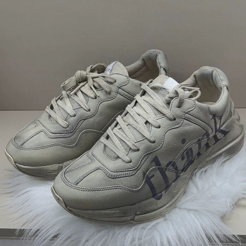 Gucci Gucci Rhyton Low-Top Sneakers - dmc Size US 7 / EU 40 - 1 Thumbnail