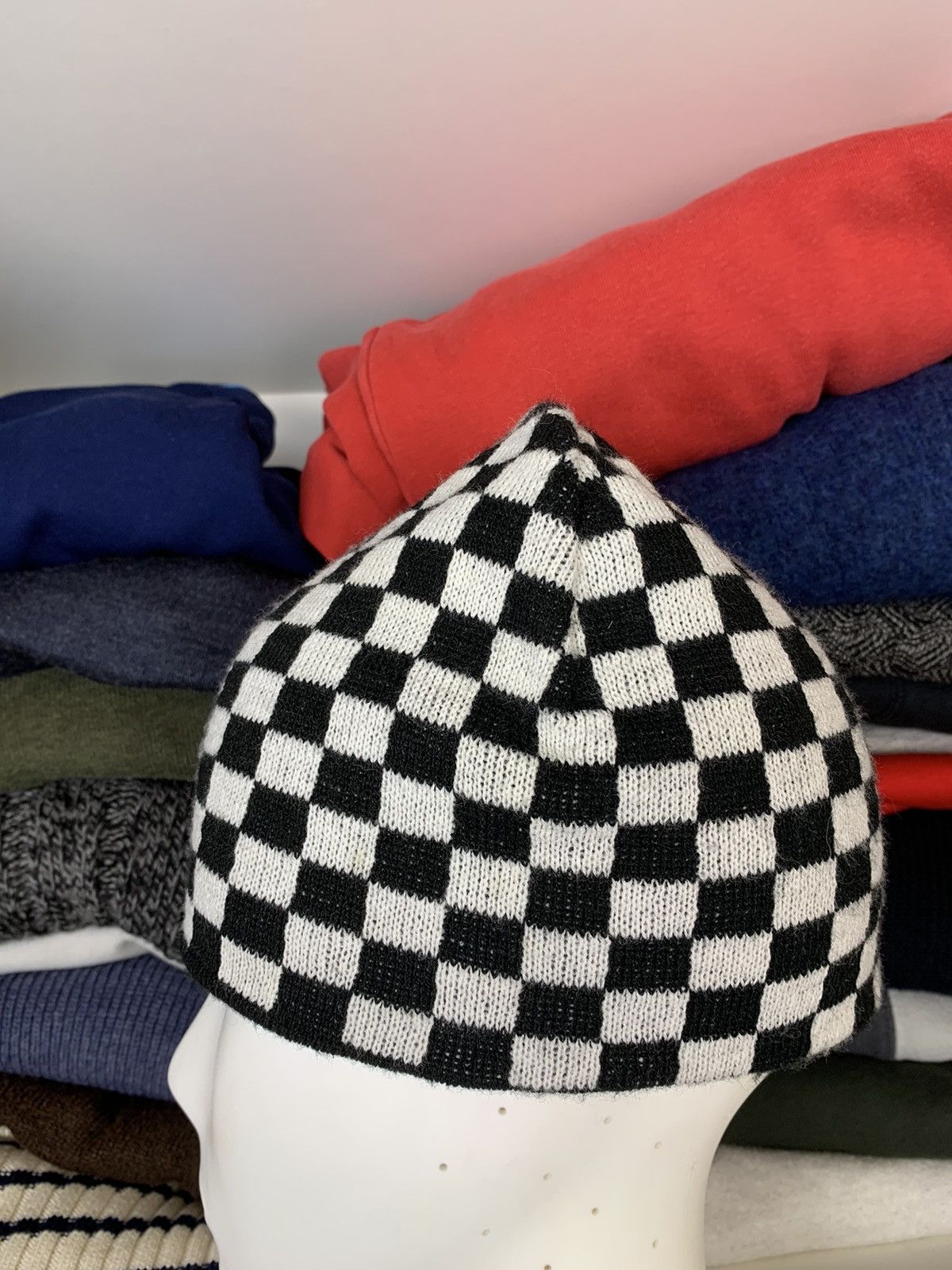 Other Checkboard Beanie Hat Size ONE SIZE - 8 Thumbnail