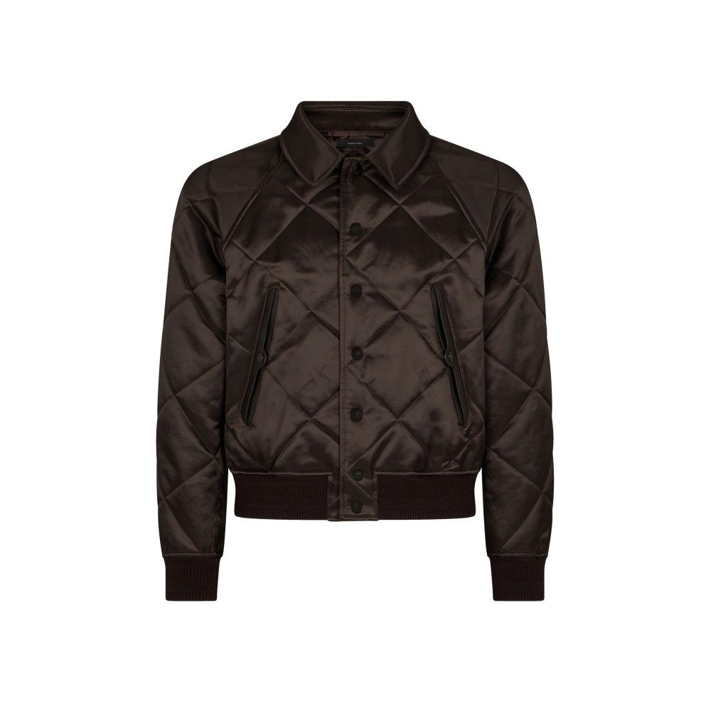 o1loc1c0525 OBQ003 Quilted Satin Raglan Blouson Jacket