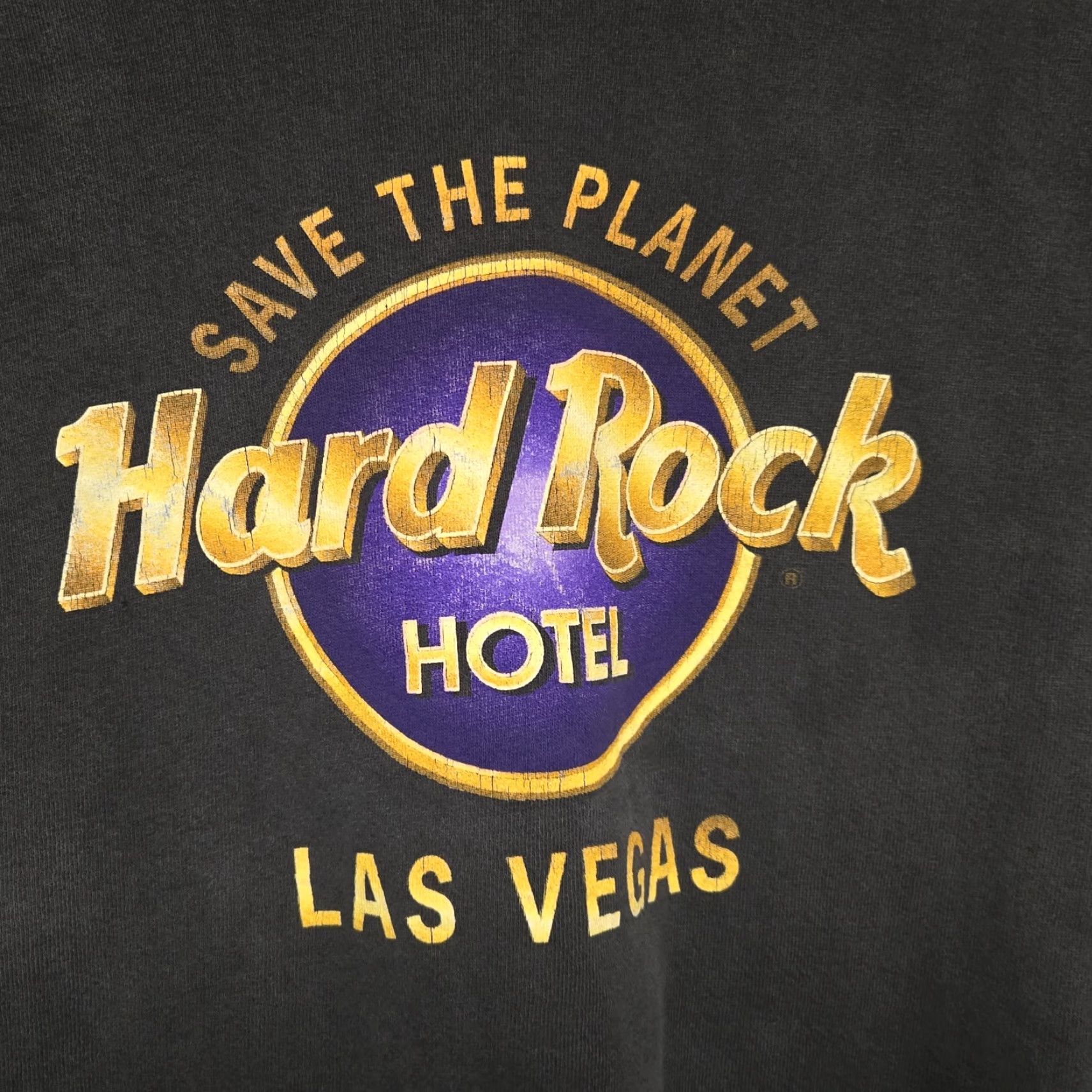Hard Rock Cafe VINTAGE 90s Hard Rock Hotel Las Vegas Sweatshirt Mens XL Black Crew Neck Pullover Embroidered Fleece Cotton Polyester N/A Size US XL / EU 56 / 4 - 4 Thumbnail