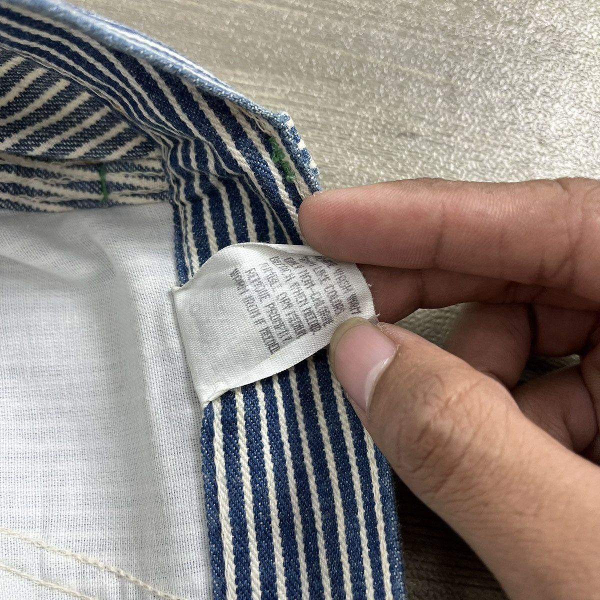 Oshkosh Vintage Oshkosh B’Gosh Union Made Hickory Carpenter Pants Size US 30 / EU 46 - 7 Thumbnail