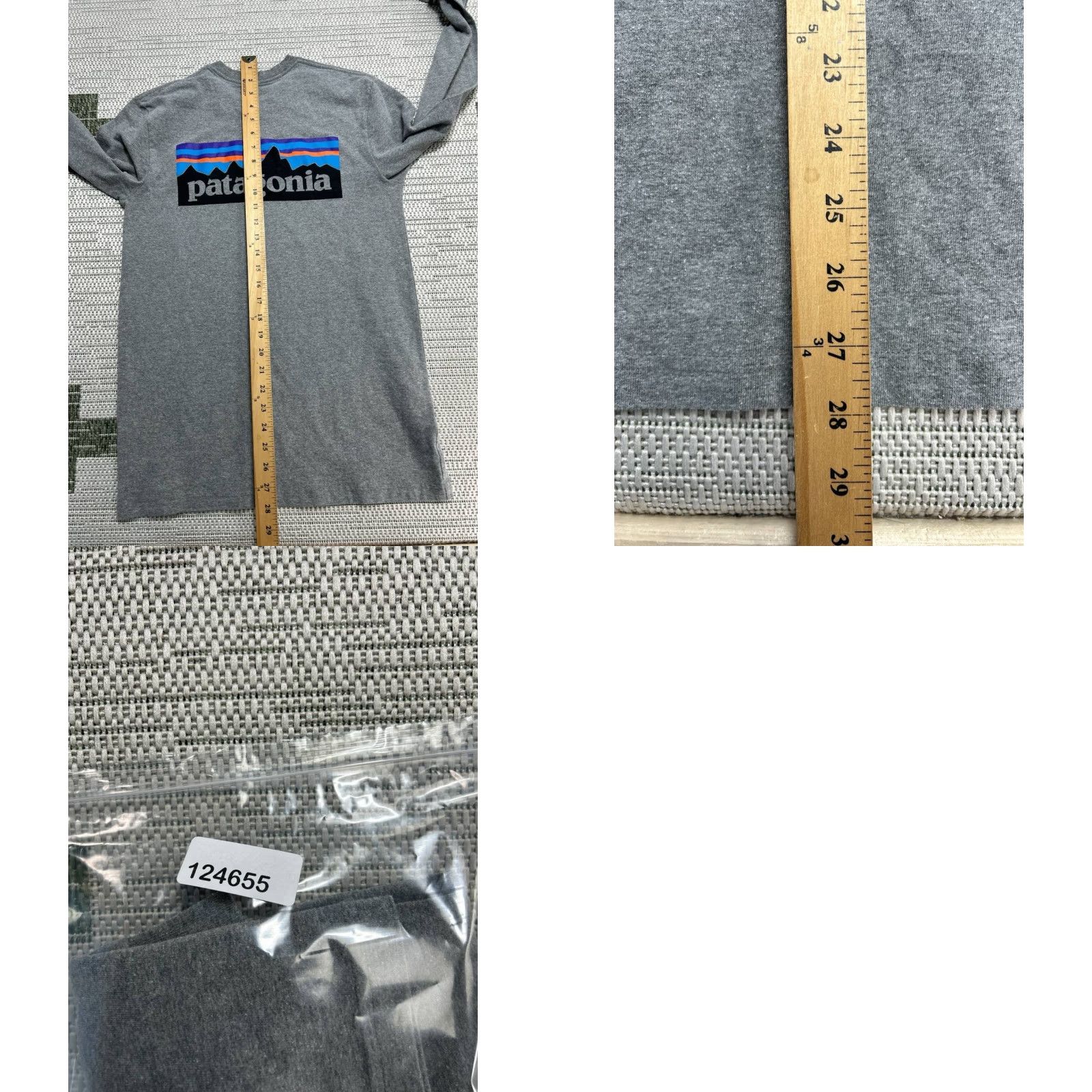 Patagonia Patagonia T Shirt Mens Small Gray Long Sleeve P 6 Logo Responsibili Regular Fit Size US S / EU 44-46 / 1 - 8 Thumbnail