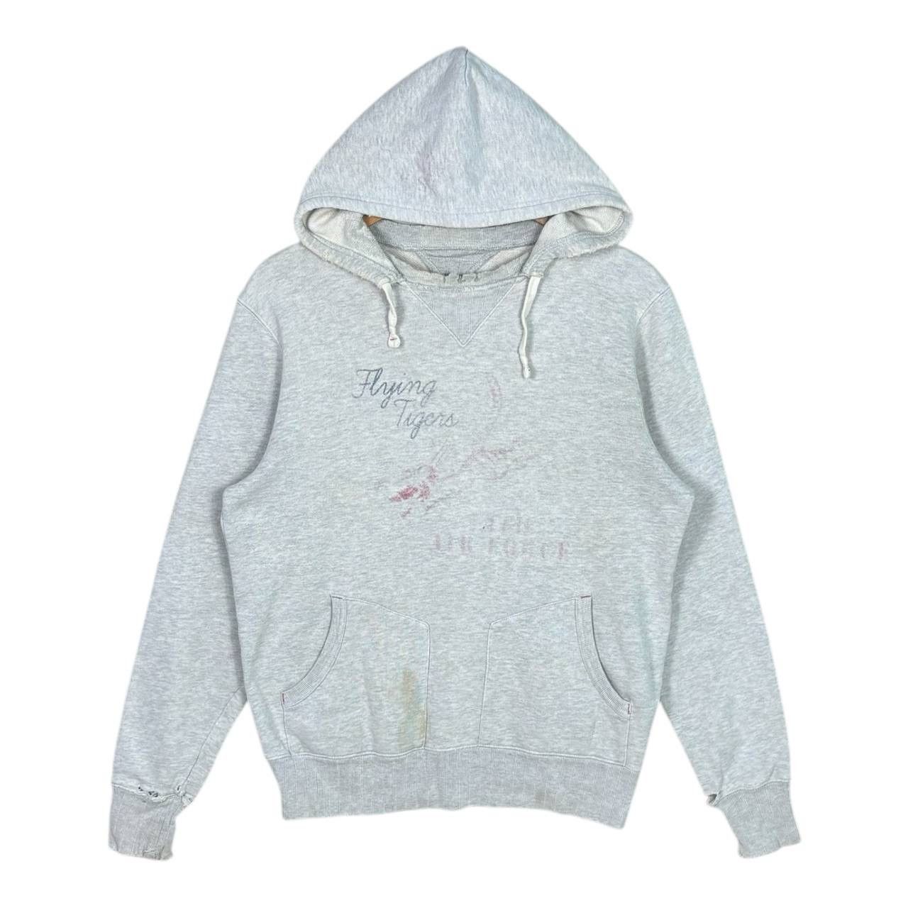Avirex Vintage Flying Tigers Army Air Force Distressed Hoodie M Size US M / EU 48-50 / 2 - 1 Thumbnail