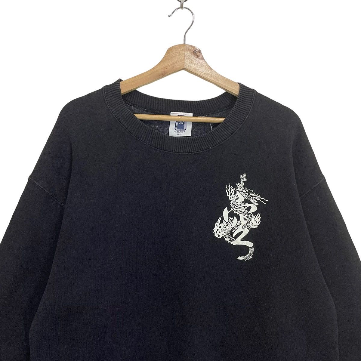 Vintage KU USA MADE IN USA SMALL LOGO CREWNECK SWEATSHIRT Size US M / EU 48-50 / 2 - 4 Thumbnail