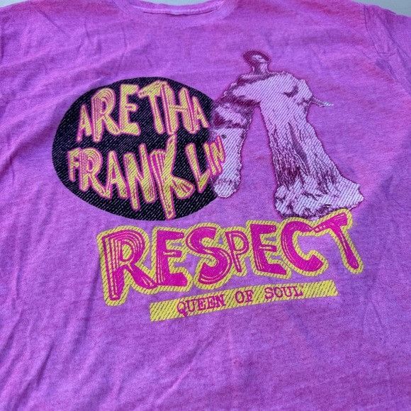 Band Tees NEW ARETHA FRANKLIN RESPECT QUEEN OF SOUL T-SHIRT SZ XL Size US XL / EU 56 / 4 - 2 Thumbnail