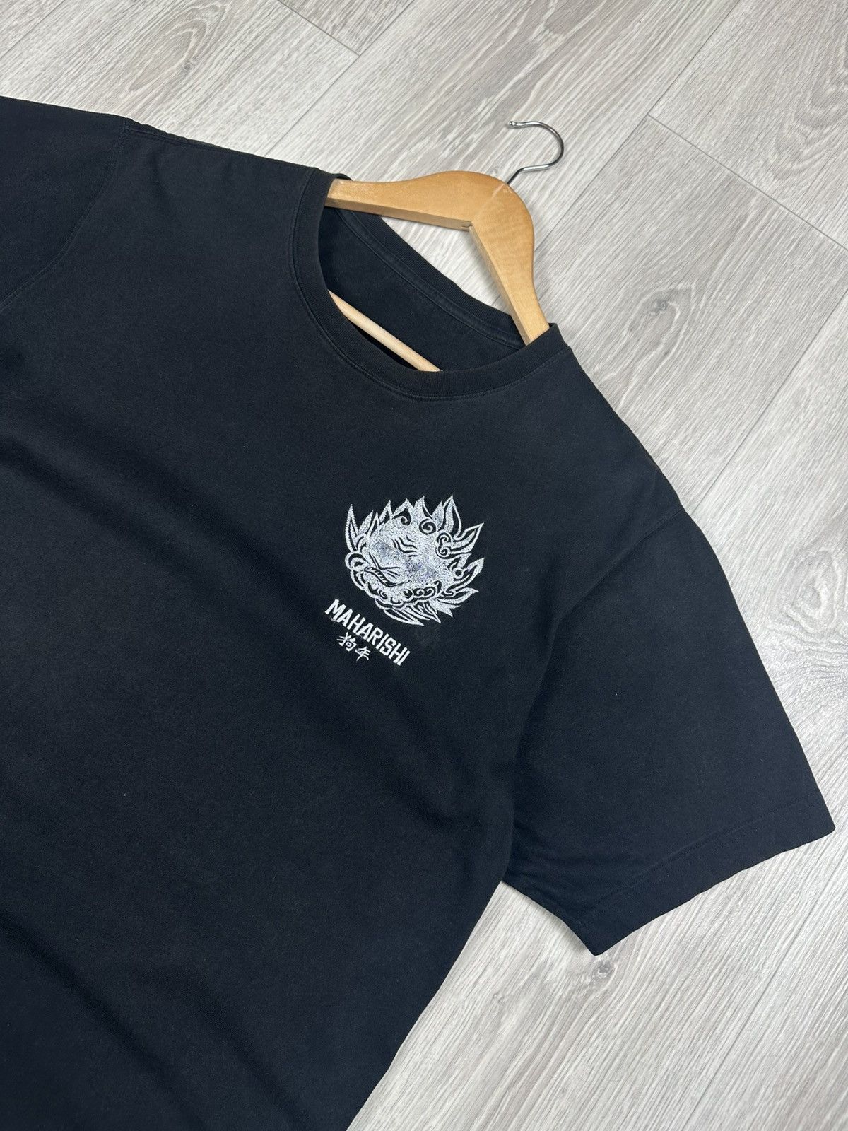 Japanese Brand × Maharishi Maharishi T-Shirt Japan Print Size L Washed Black Size US L / EU 52-54 / 3 - 2 Thumbnail