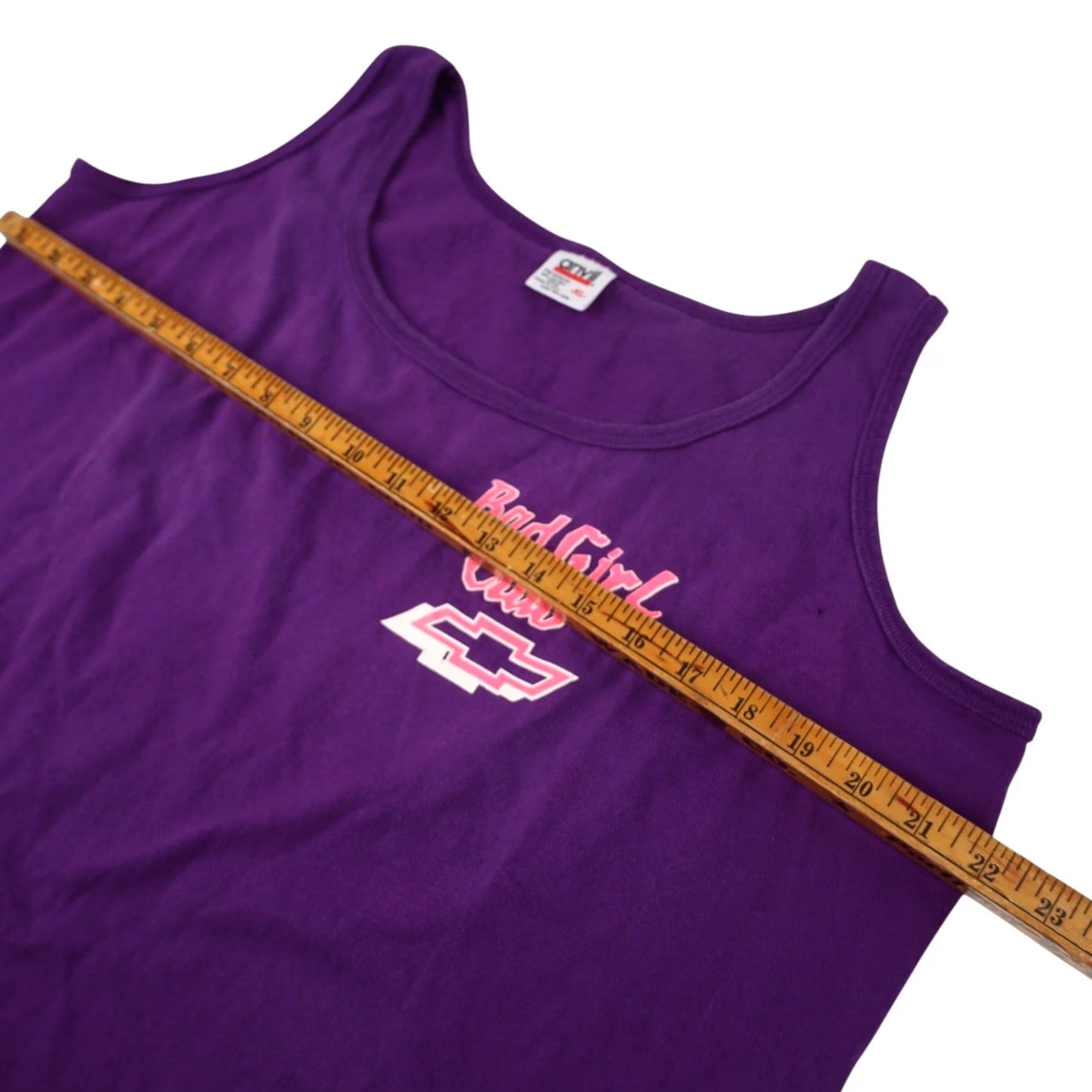 Vintage VINTAGE Chevy Bad Girl Club Womens XL Graphic Tank top Purple Size XL / US 12-14 / IT 48-50 - 7 Thumbnail