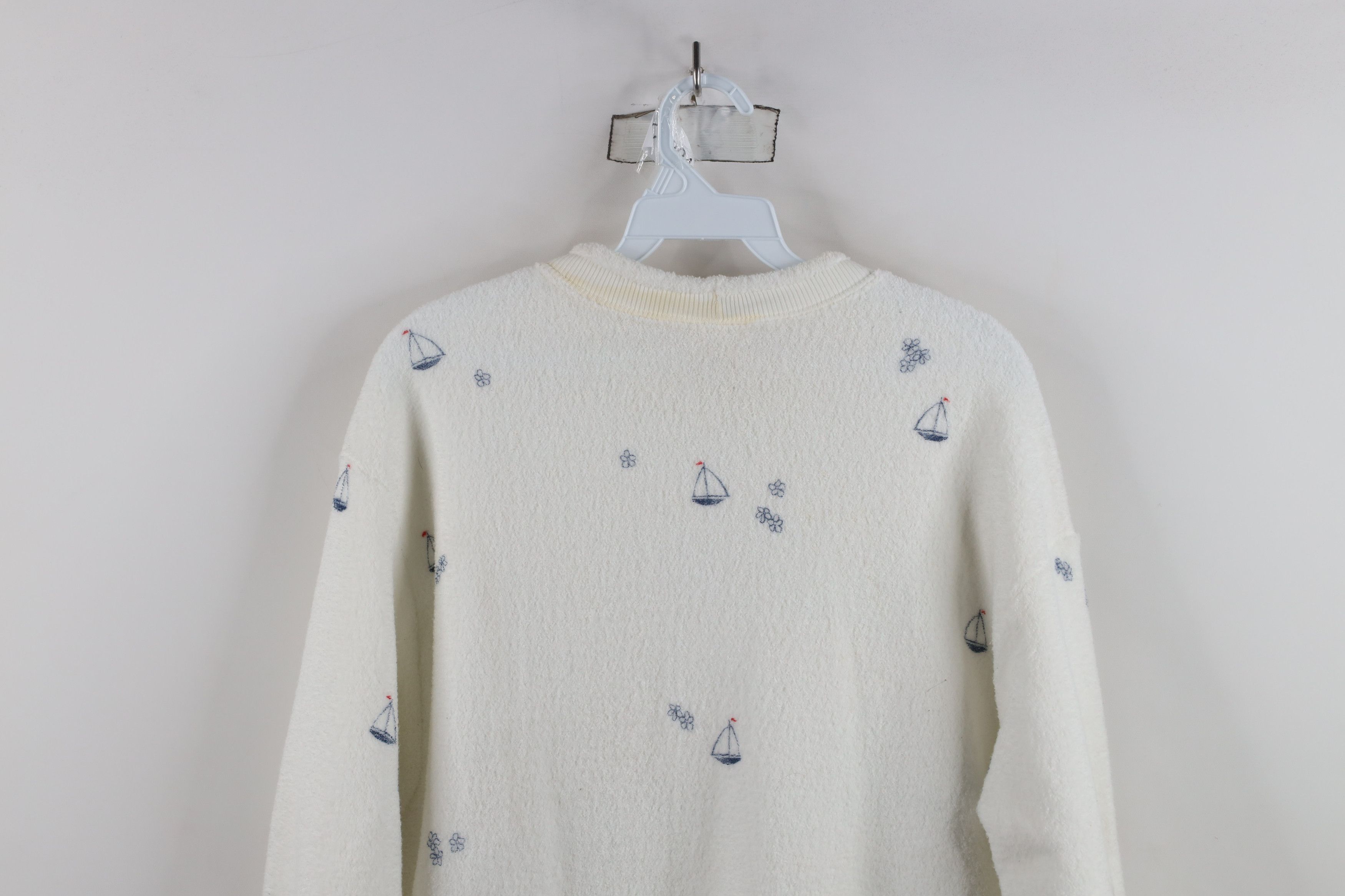 Vintage Vintage 90s Streetwear All Over Print Fleece Sweatshirt USA Size M / US 6-8 / IT 42-44 - 13 Thumbnail