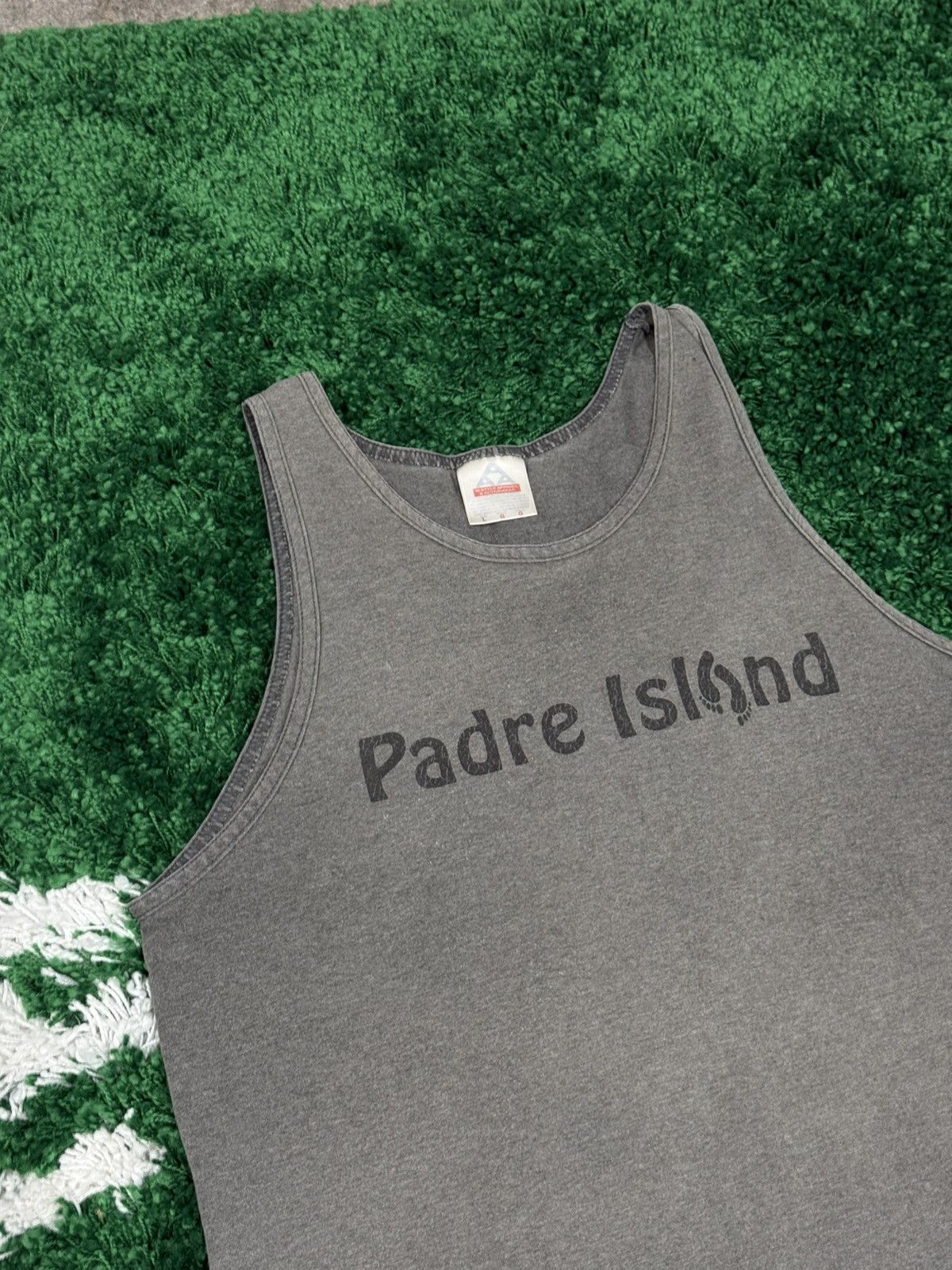 Alstyle Vintage Faded Thrashed Texas South Padre Alstyle Swim Tee Size US L / EU 52-54 / 3 - 3 Thumbnail