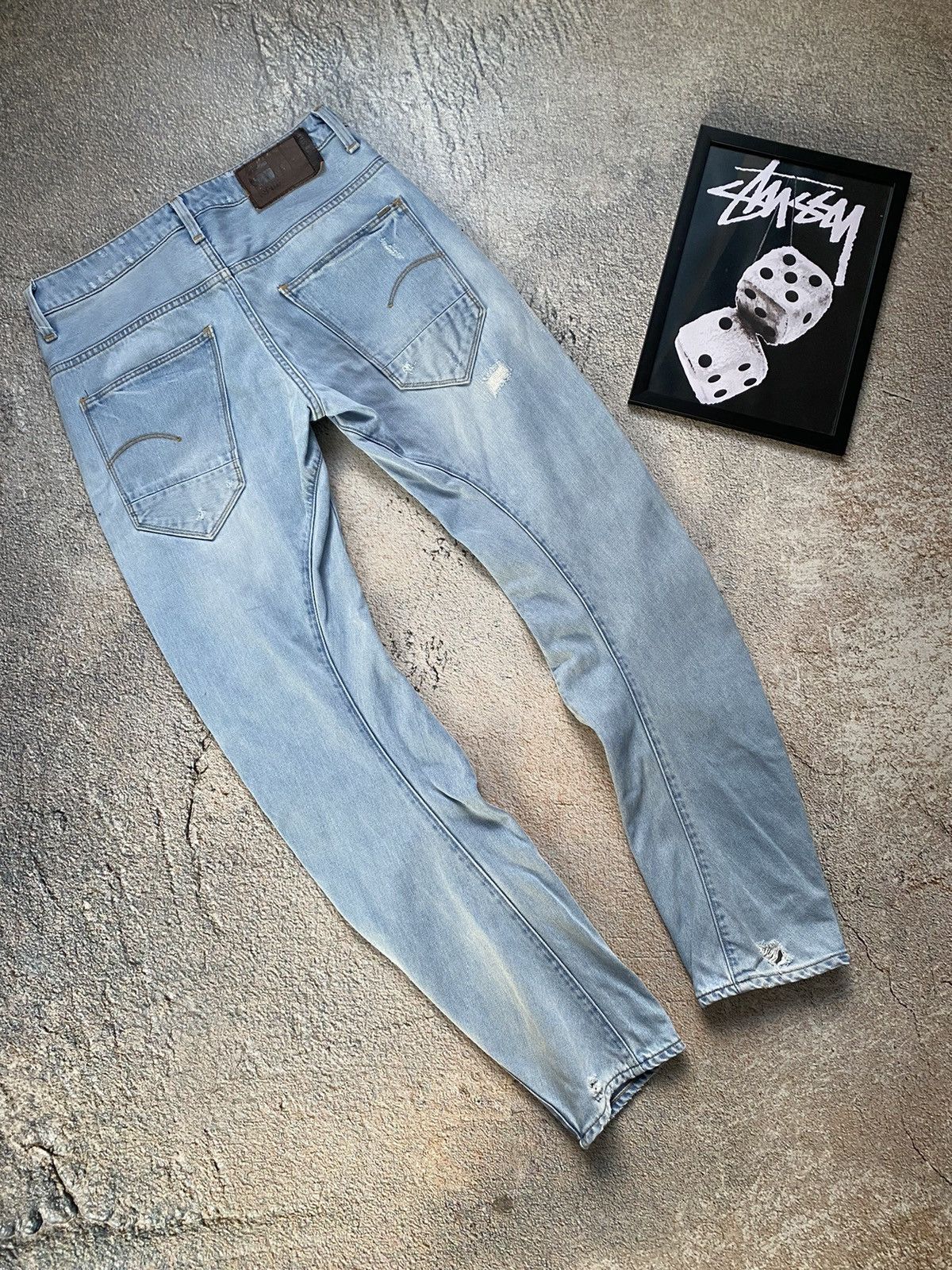 G-Star × Vintage Vintage G-star RAW ARC 30 slim Denim anatomical shape Size US 30 / EU 46 - 6 Thumbnail