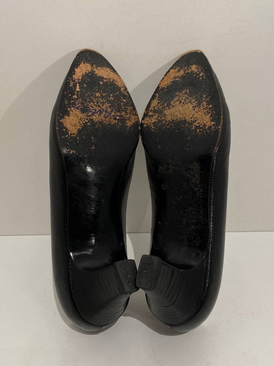 Dior Dior CD Leather Snake Printed Toe Black Heels Pumps Size US 9 / IT 39 - 10 Thumbnail