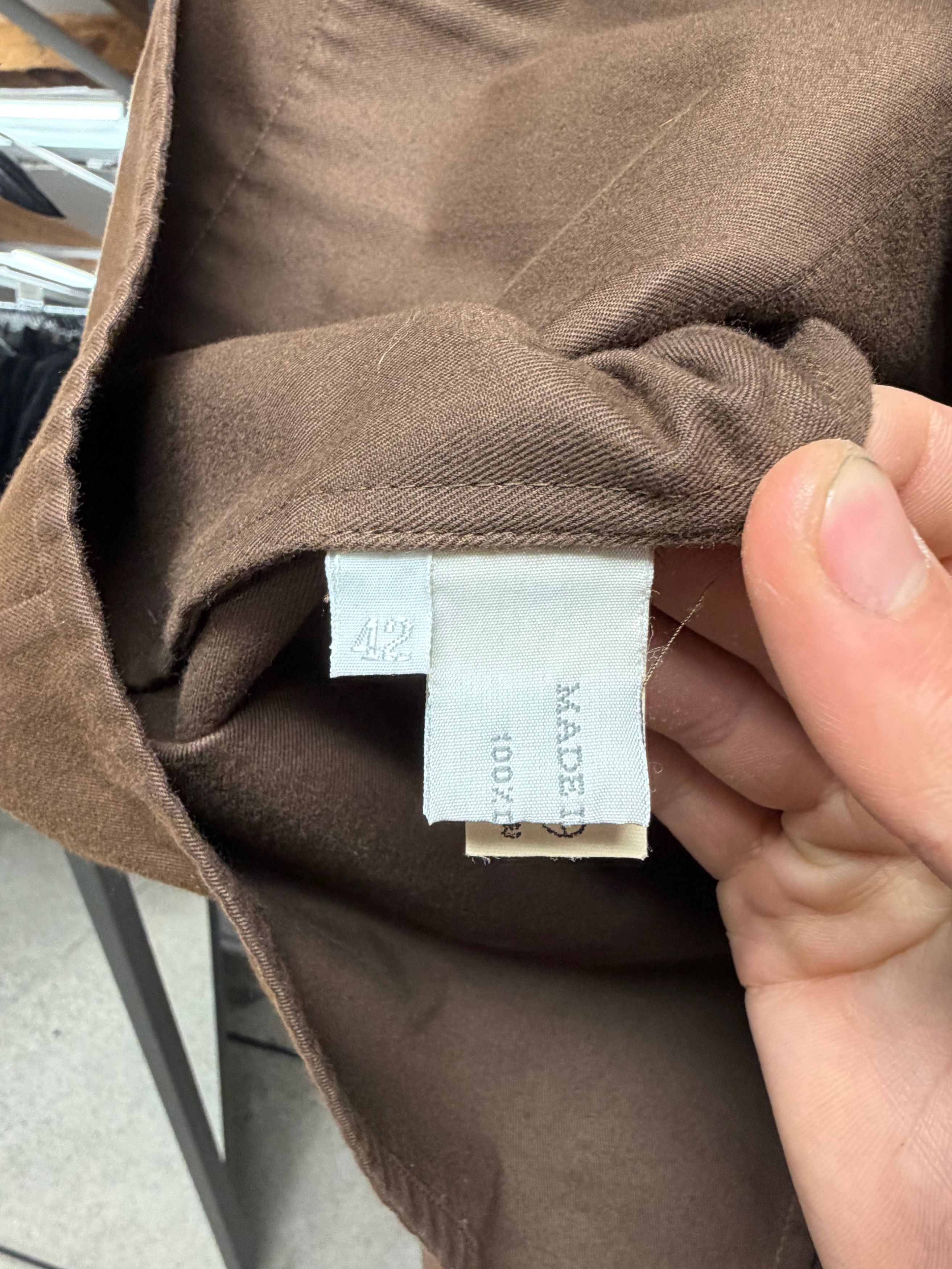 Miu Miu AW1999 Miu Miu High Neck Brown Cotton Trucker Jacket Size M / US 6-8 / IT 42-44 - 6 Thumbnail
