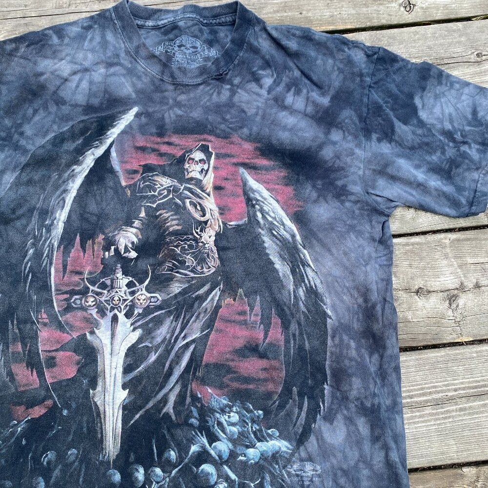 Vintage Vintage 2005 Skullbone 'Death Reaper Graphic T Shirt Large Size US L / EU 52-54 / 3 - 2 Thumbnail