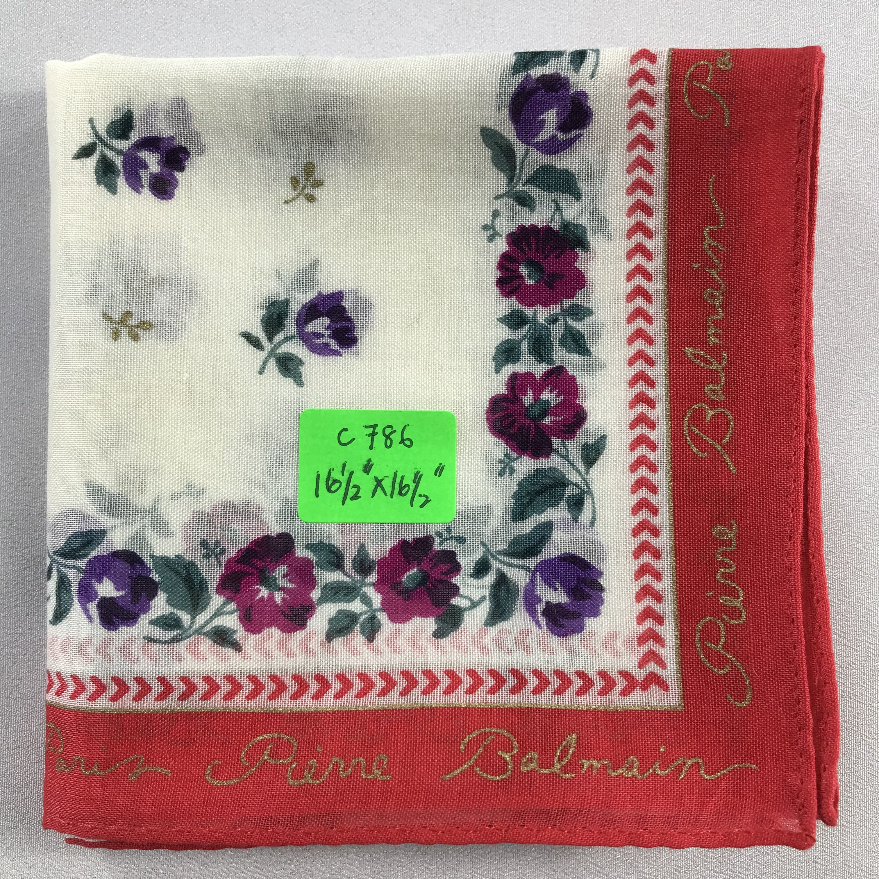 Pierre Balmain Pierre Balmain Handkerchief / Bandana / Neckerchief C786 Size ONE SIZE - 7 Thumbnail