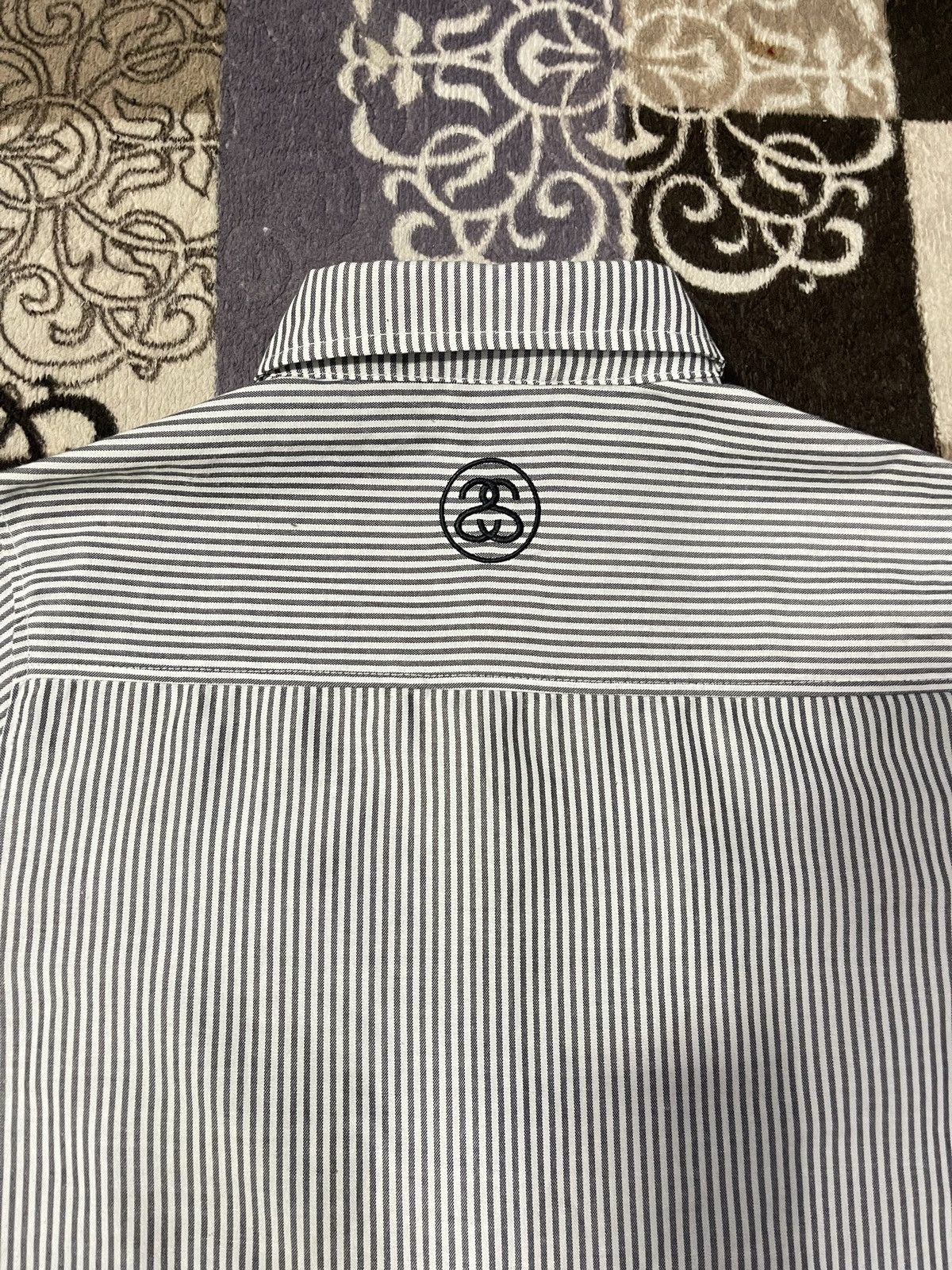 Stussy × Vintage Vintage STUSSY Single Pocket Hickory Stripes Button Up Shirt Size US M / EU 48-50 / 2 - 4 Thumbnail