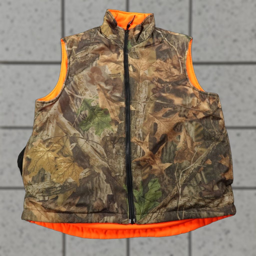 Vintage Woolrich Vest Mens M Realtree Timber Camo Reversible Blaze Hunting Zip Jacket Size US M / EU 48-50 / 2 - 1 Thumbnail
