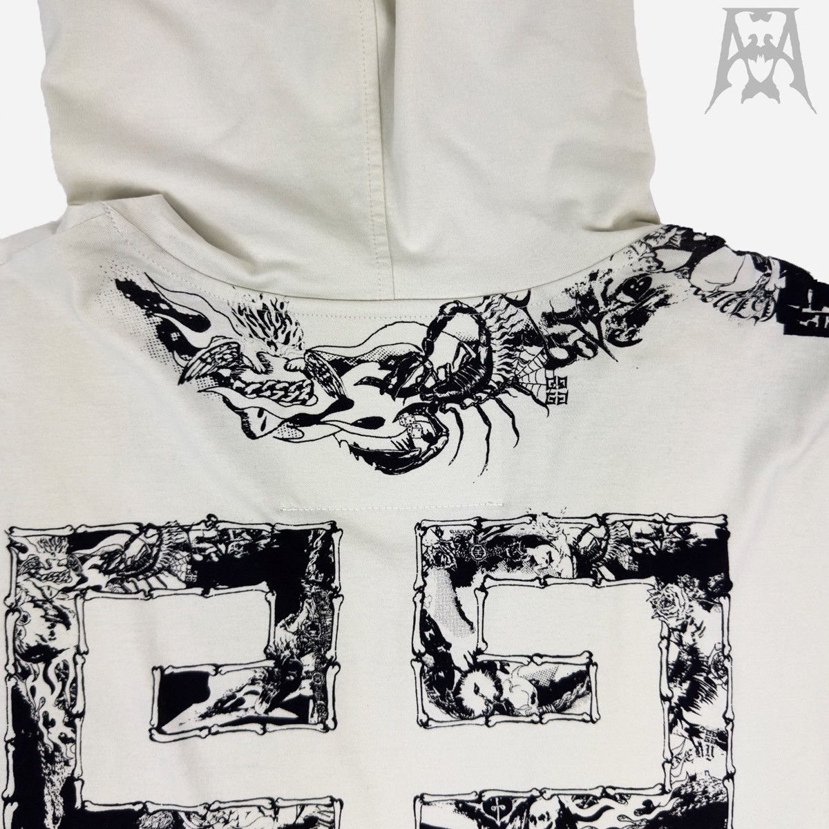 Givenchy Givenchy Gothic Oversized Jersey Hoodie Size US S / EU 44-46 / 1 - 8 Thumbnail