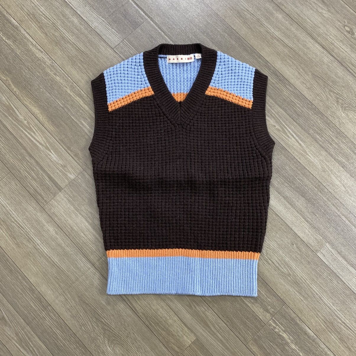 Marni × Uniqlo Uniqlo x Marni Popcorn Multicolor Knitted Sweater Vest Size US S / EU 44-46 / 1 - 1 Thumbnail