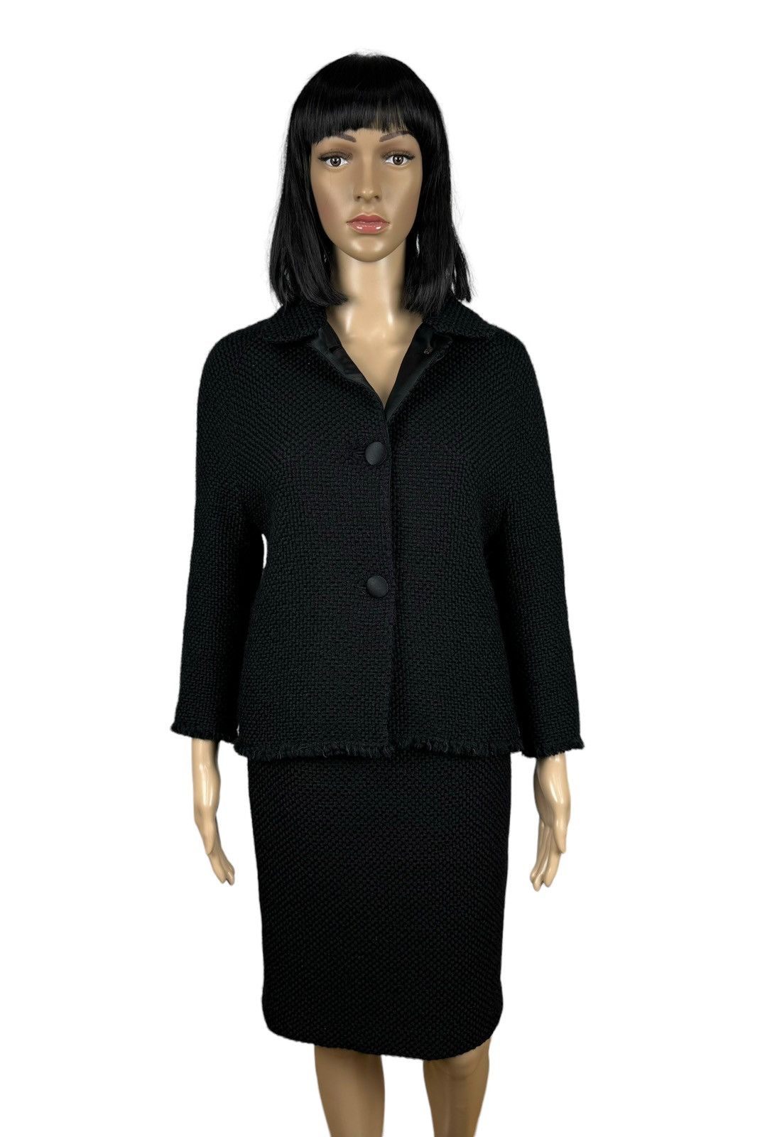 Cerruti 1881 Cerruti 1881 Wool Knit Skirt Suit Jacket size 42 Size 28" / US 6 / IT 42 - 4 Thumbnail