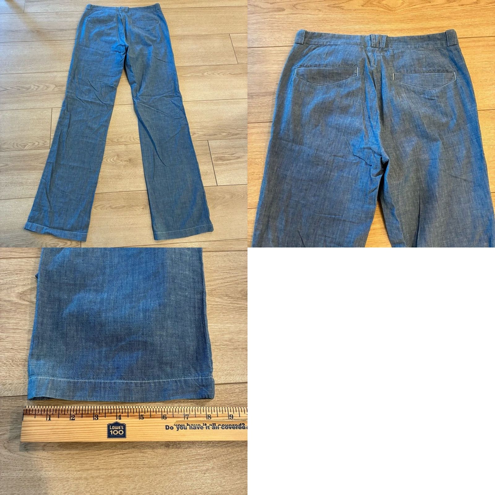 Vintage Rogan Chambray Button Fly 100% Cotton Pant Shirt? Size US 32 / EU 48 - 8 Thumbnail
