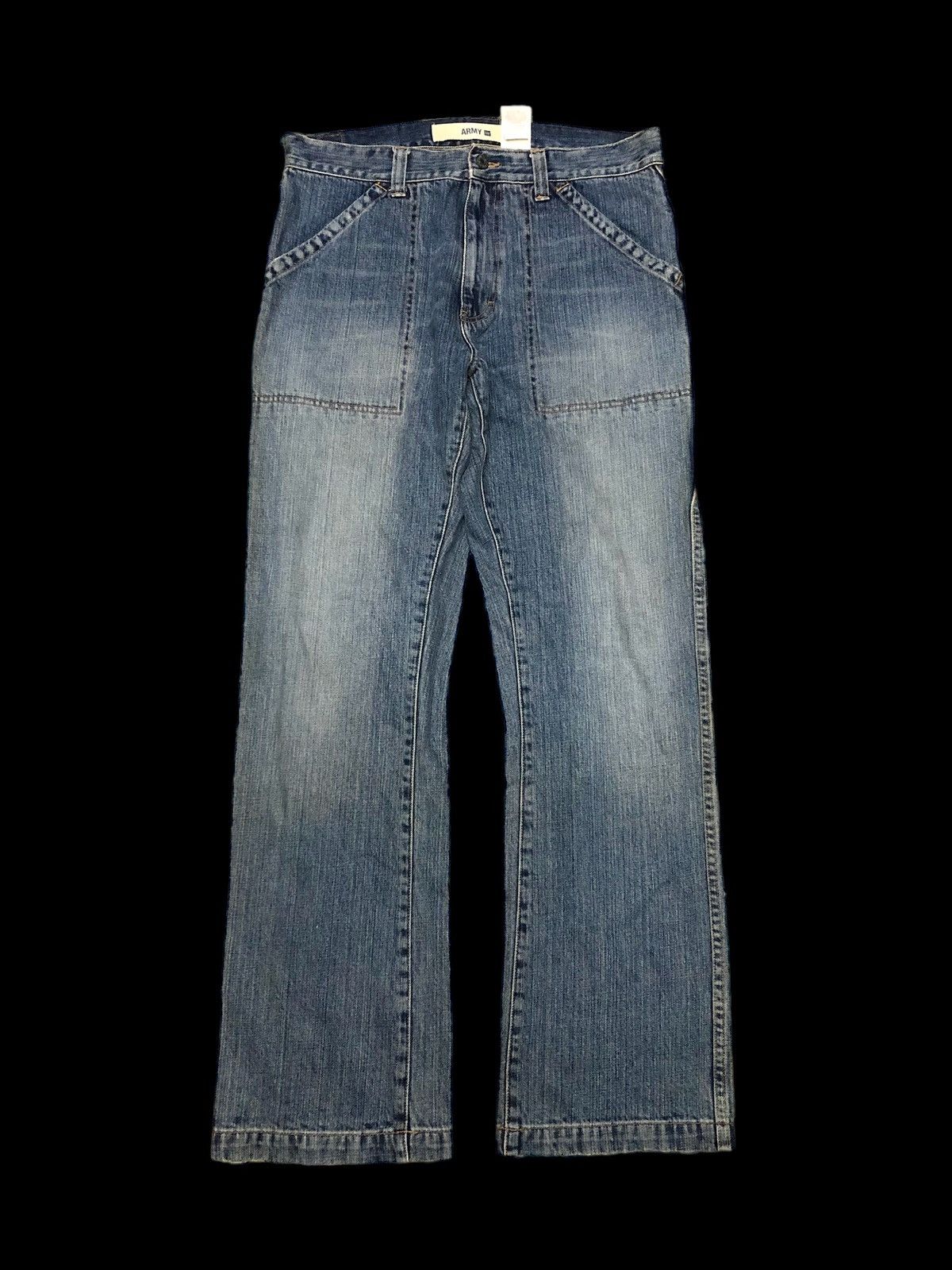 image of Vintage Gap Military Baker Pant Denim in Blue, Men's (Size 33)