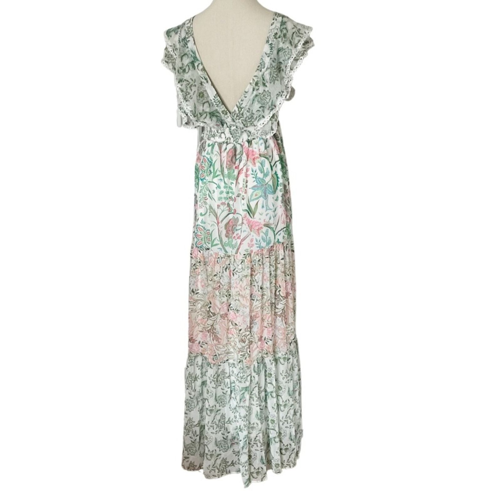 House of Harlow House of Harlow floral print flutter maxi dress size M Size M / US 6-8 / IT 42-44 - 3 Thumbnail