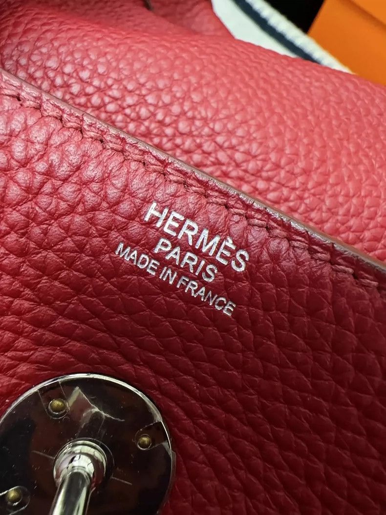 Hermes Hermes Lindy 30 Red Leather Bag-2506 Size ONE SIZE - 6 Thumbnail