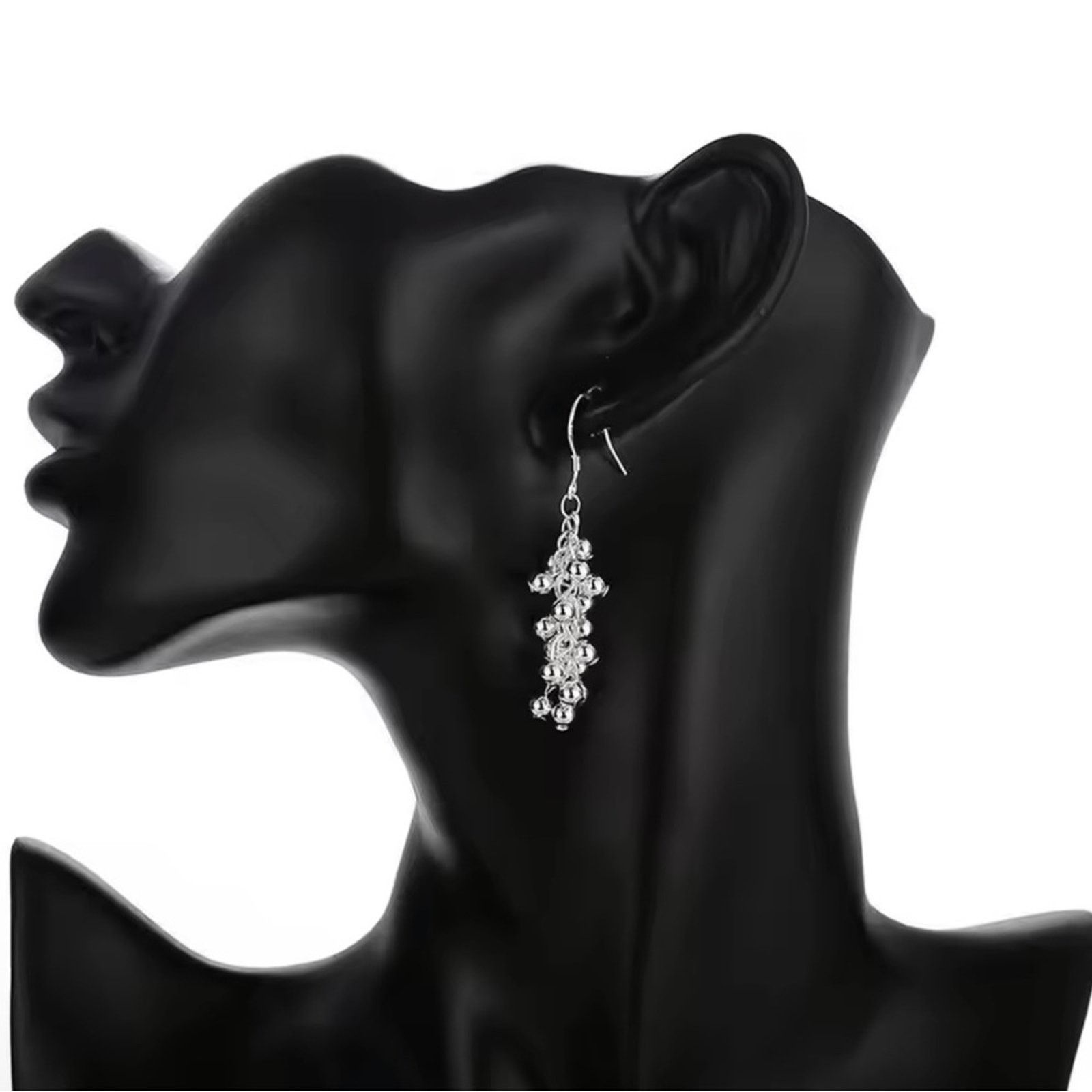 Other Sterling Silver Creative grape beads drop earrings for Woman Size ONE SIZE - 5 Thumbnail