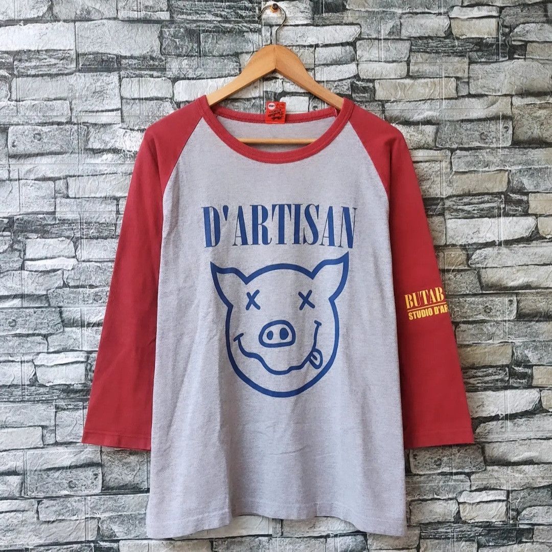 Studio D'Artisan Vtg 90s Studion D'Artisan Butabana Raglan Shirt Size US L / EU 52-54 / 3 - 1 Thumbnail