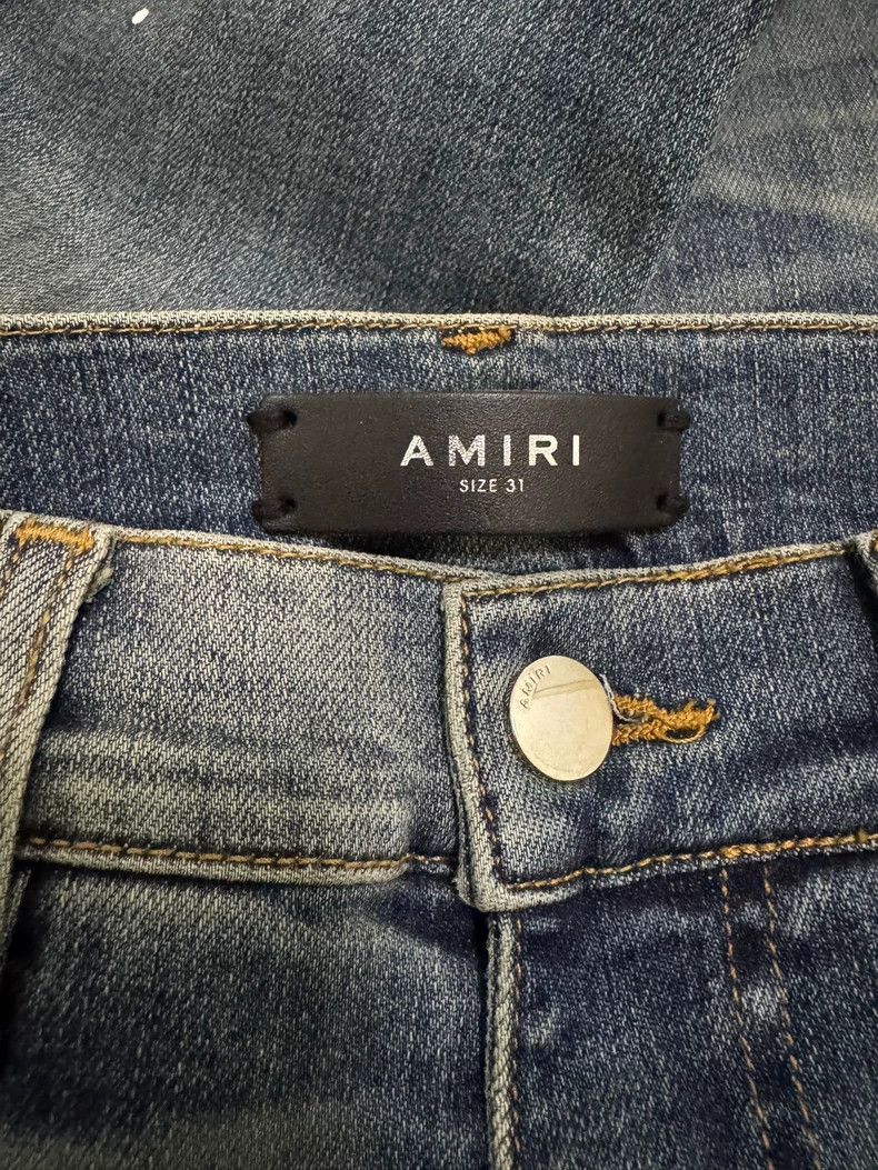 Amiri Amiri 18FW Medal Patchwork Ink Blue Denim Size US 31 - 4 Thumbnail