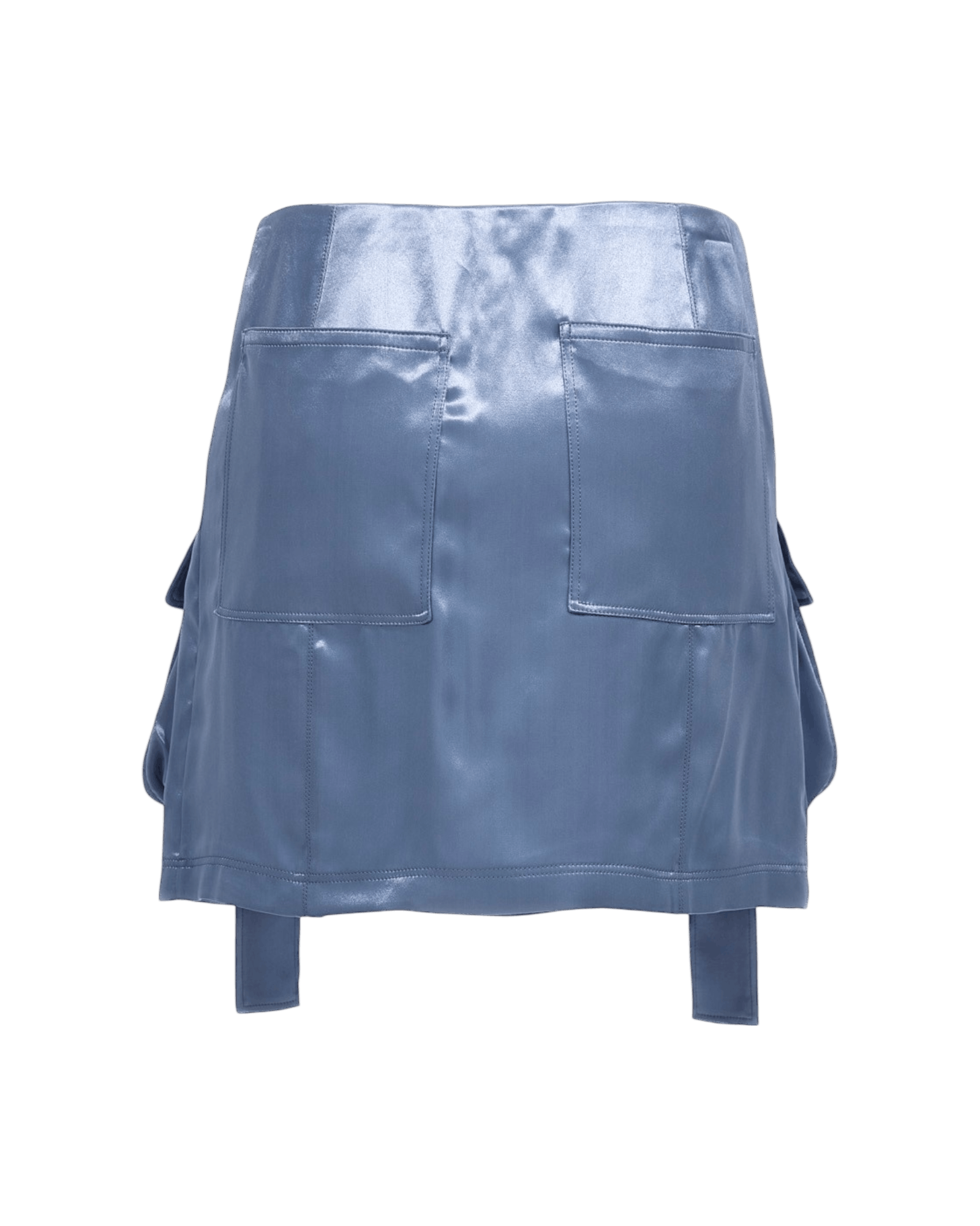 Fendi Fendi Satin Utility Skirt in Ice Blue Size 28" / US 6 / IT 42 - 2 Thumbnail